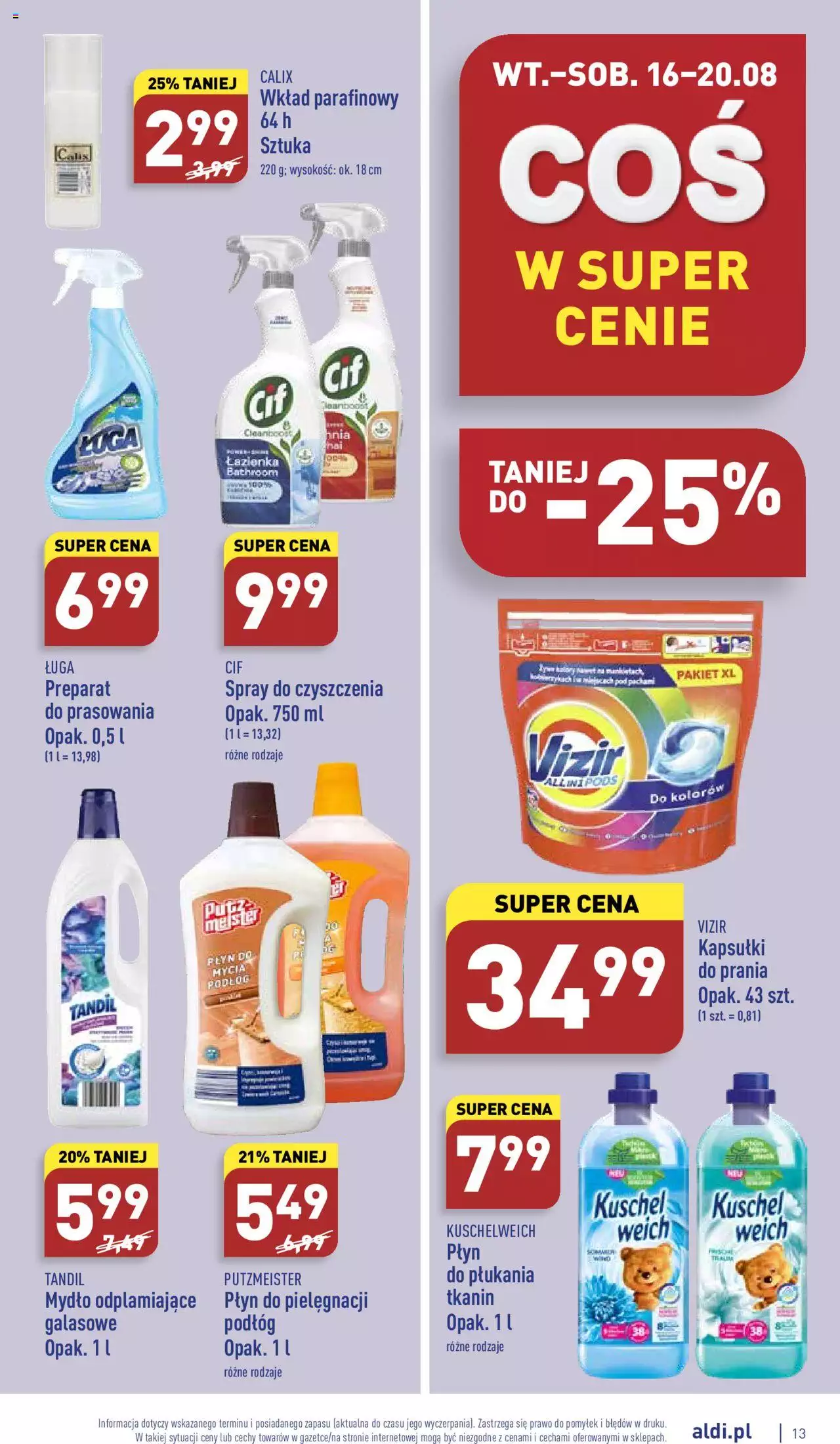 Aldi Okazje tygodnia gazetka ważna od 16.08.2022 do 20.08.2022 strona 13