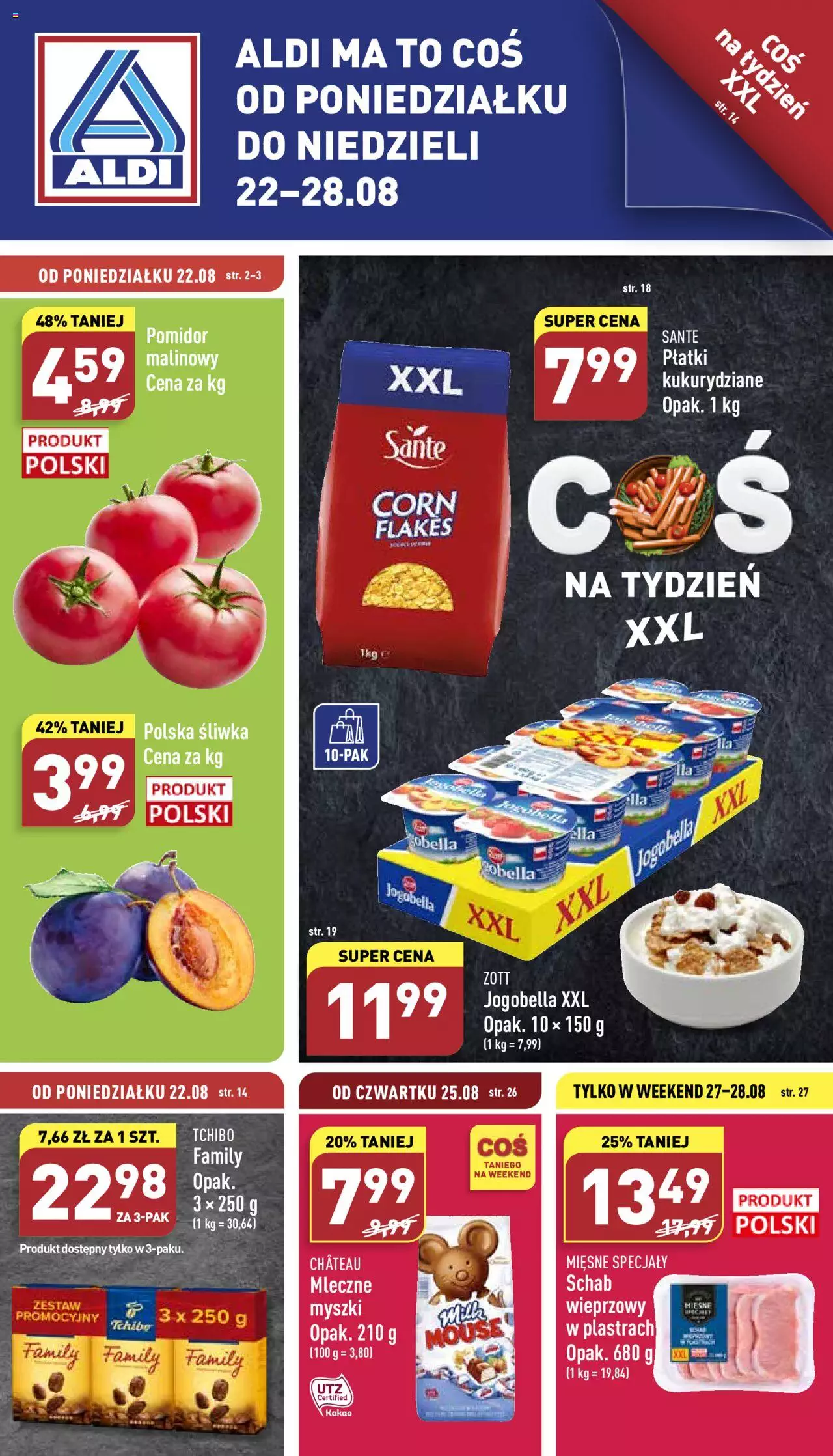 Aldi Okazje tygodnia gazetka ważna od 22.08.2022 do 28.08.2022 strona 1