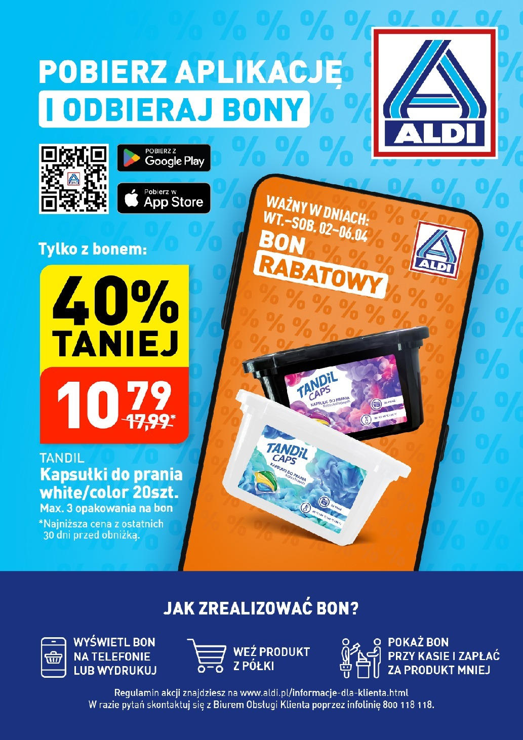 Aldi Promocja Bony Gazetka ważna od 02.04.2024 do 06.04.2024 strona 1