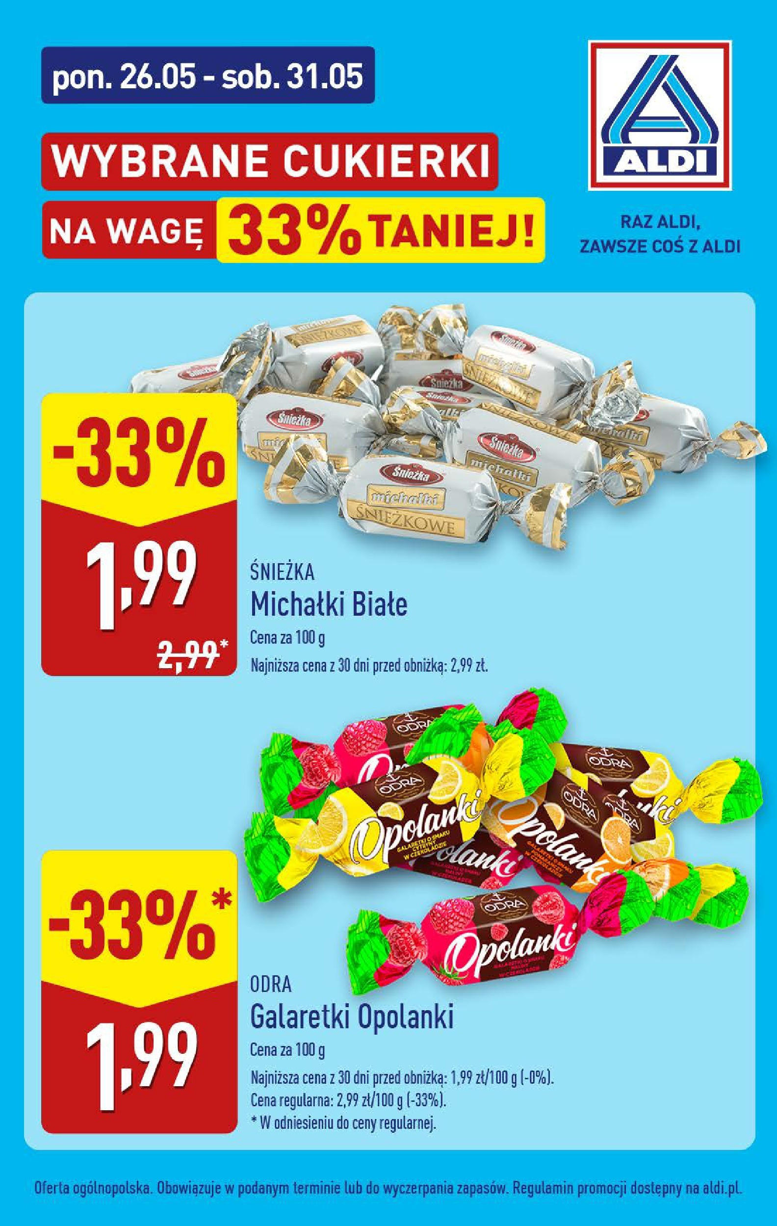 Aldi Promocja cukierki Gazetka ważna od 26.05.2025 do 31.05.2025 strona 2