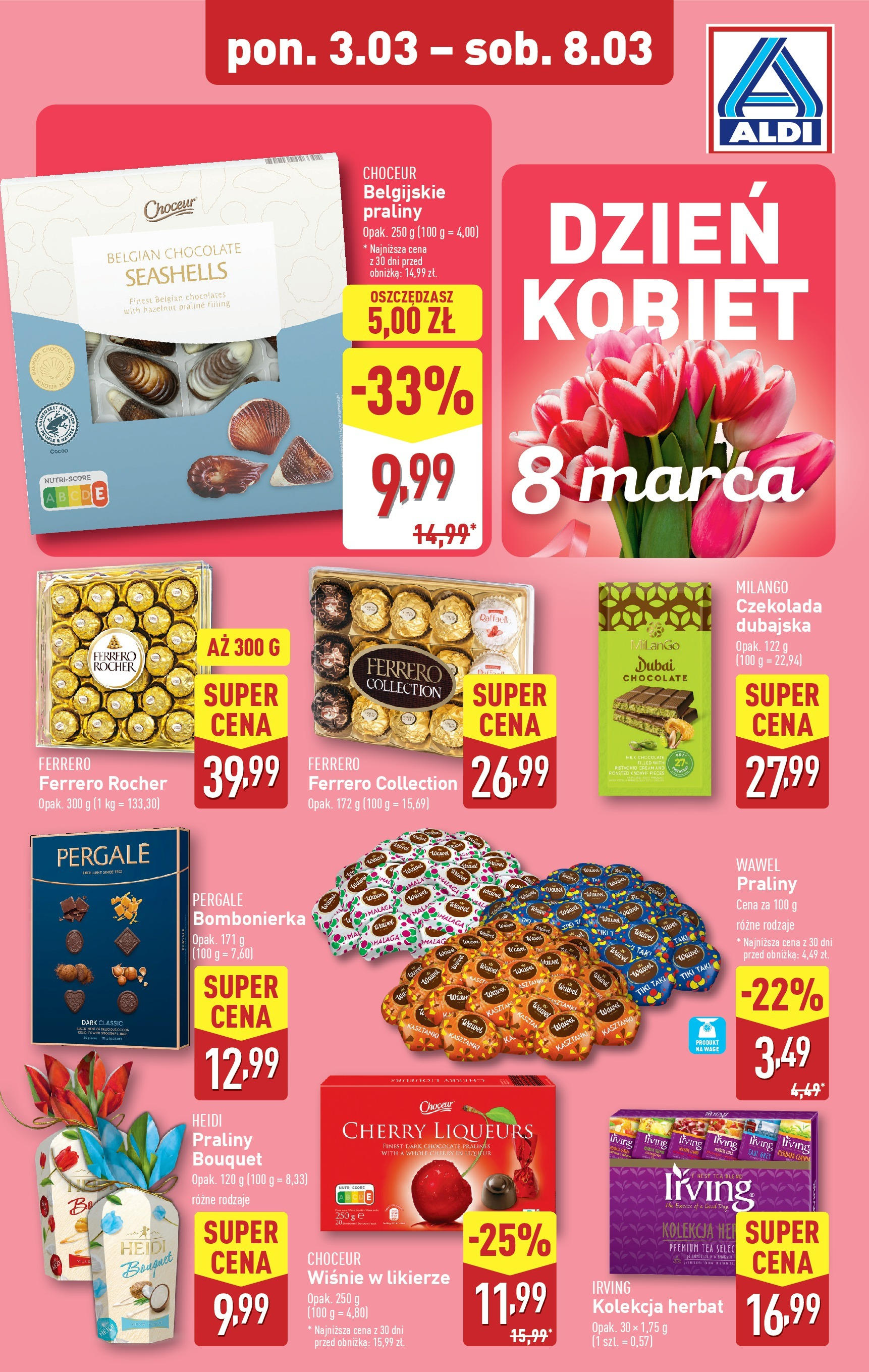 Aldi Promocja Dzień Kobiet Gazetka ważna od 03.03.2025 do 08.03.2025 strona 1