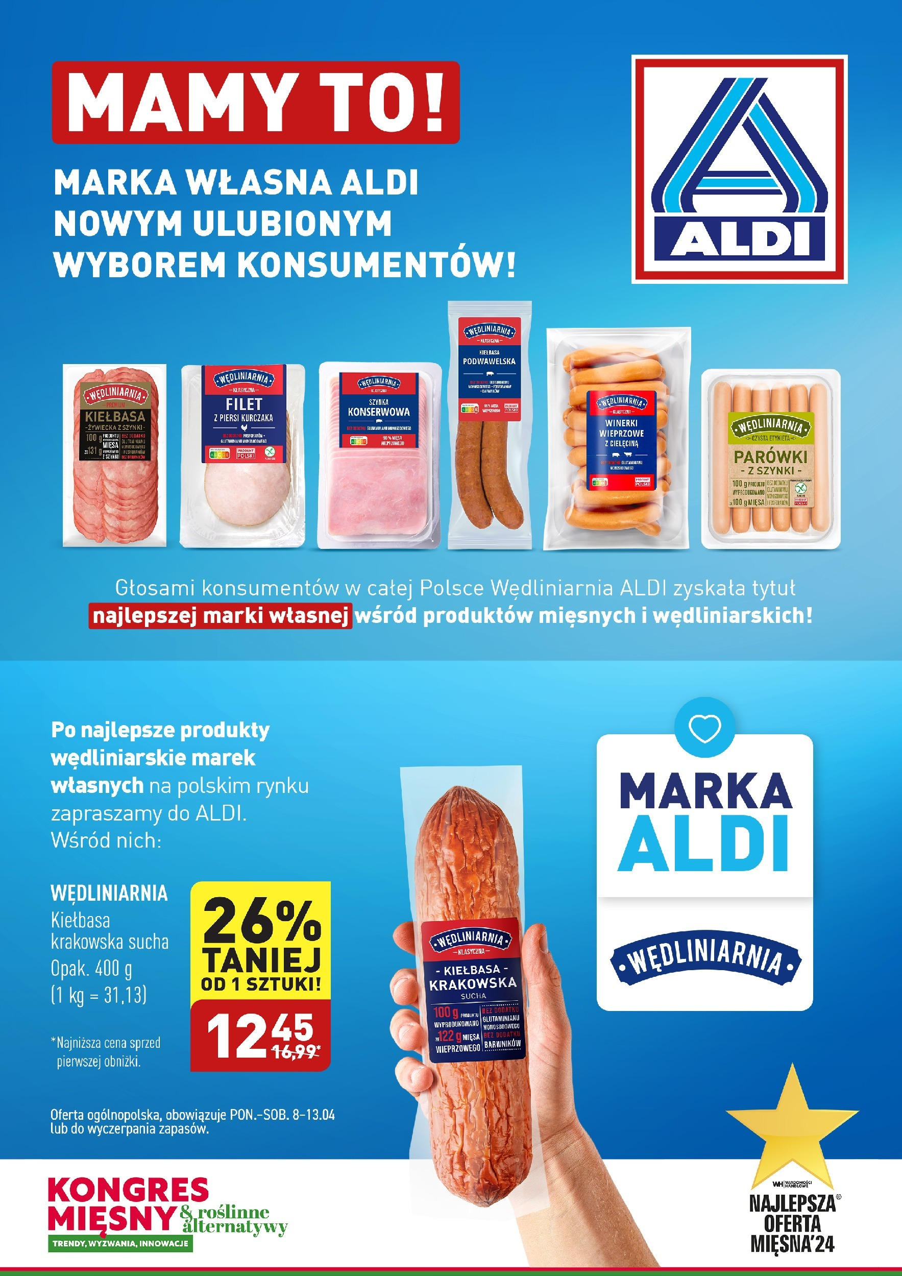 Aldi Promocja Gazetka ważna od 08.04.2024 do 13.04.2024 strona 1