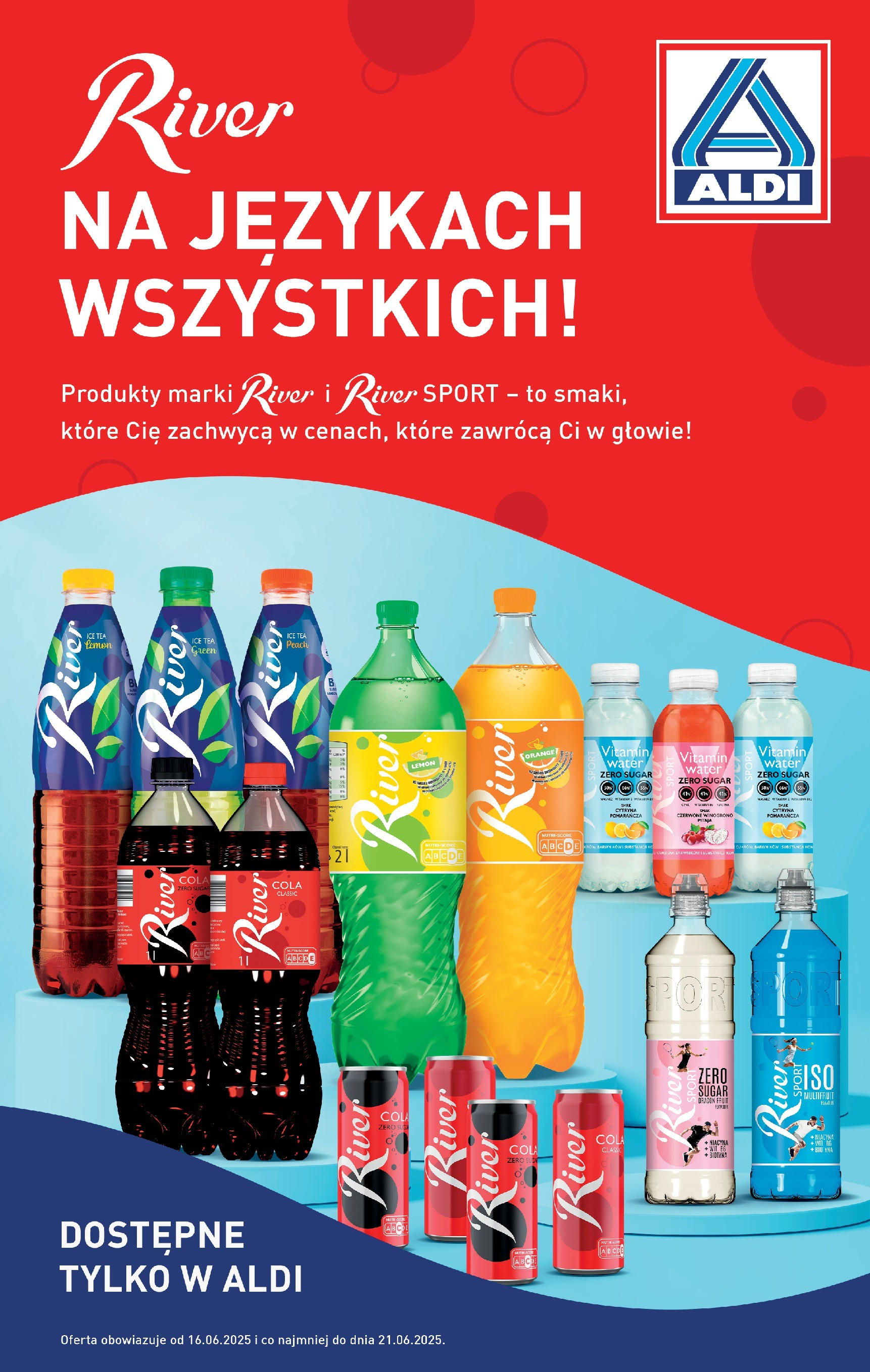 Aldi Promocja River Gazetka ważna od 16.06.2025 do 21.06.2025 strona 1