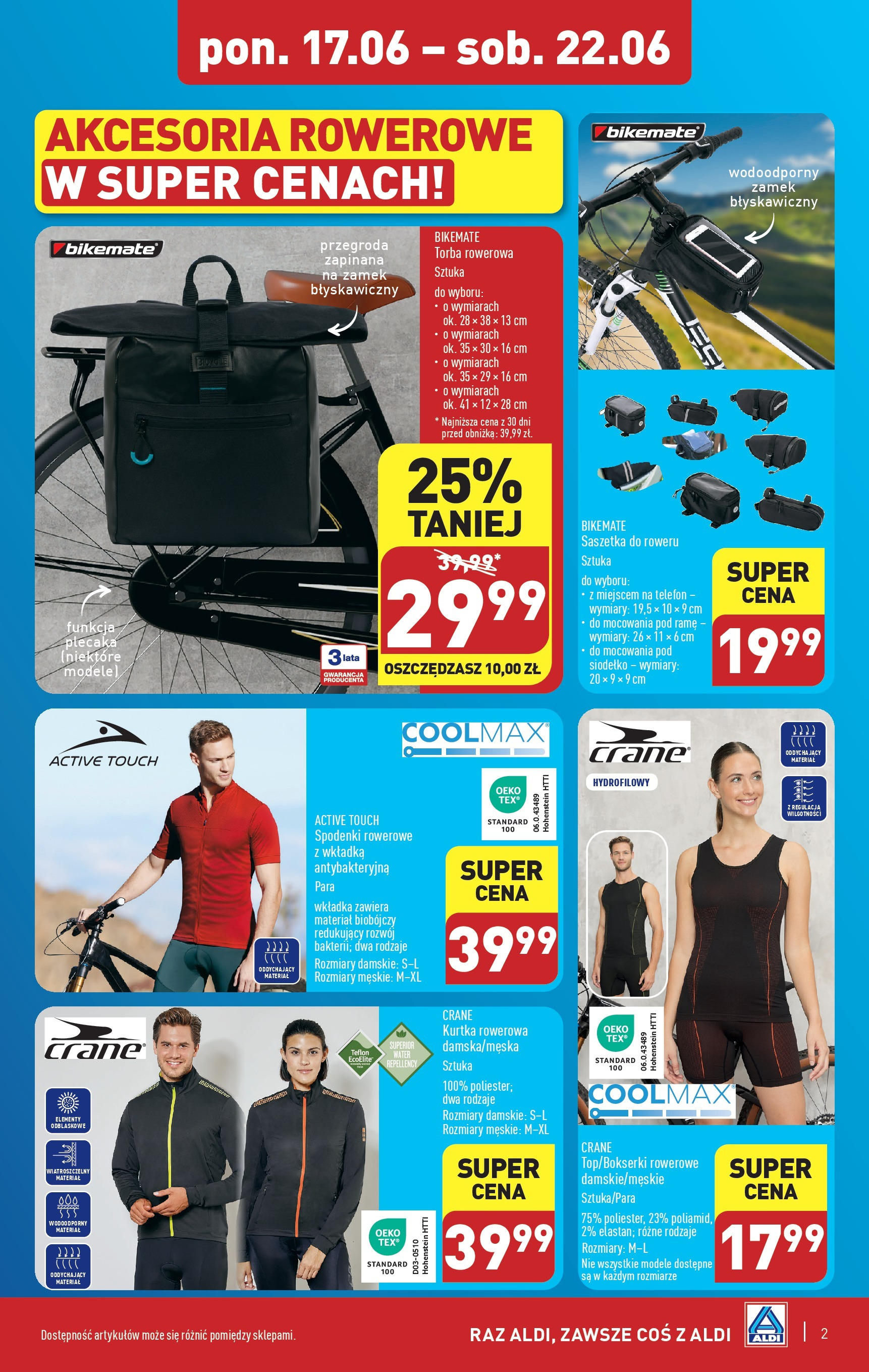 Aldi Promocja Rower Gazetka ważna od 17.06.2024 do 22.06.2024 strona 2