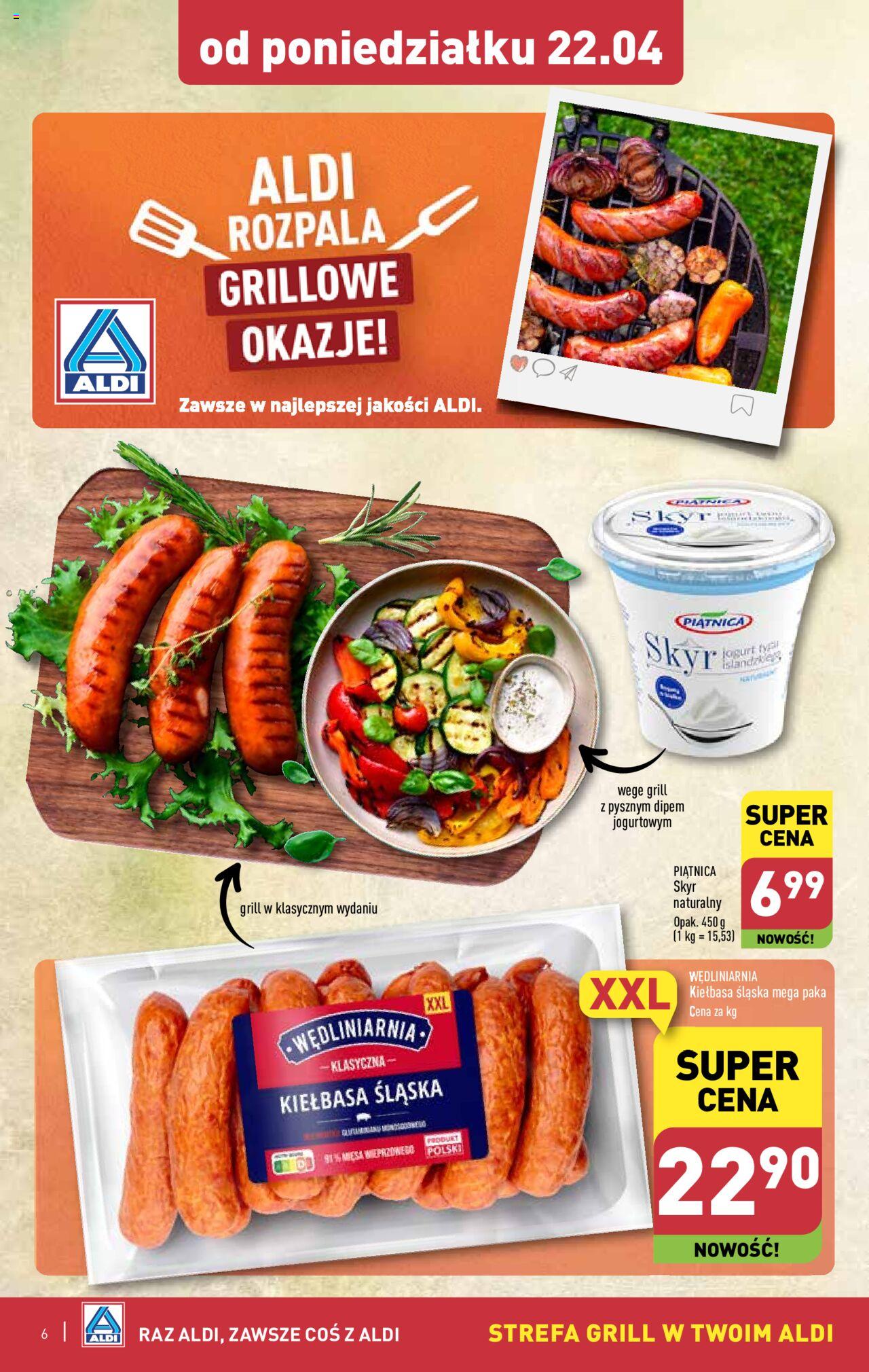 Aldi Rozpoczynamy sezon grillowy Gazetka ważna  od 22.04.2024 do 28.04.2024 strona 1