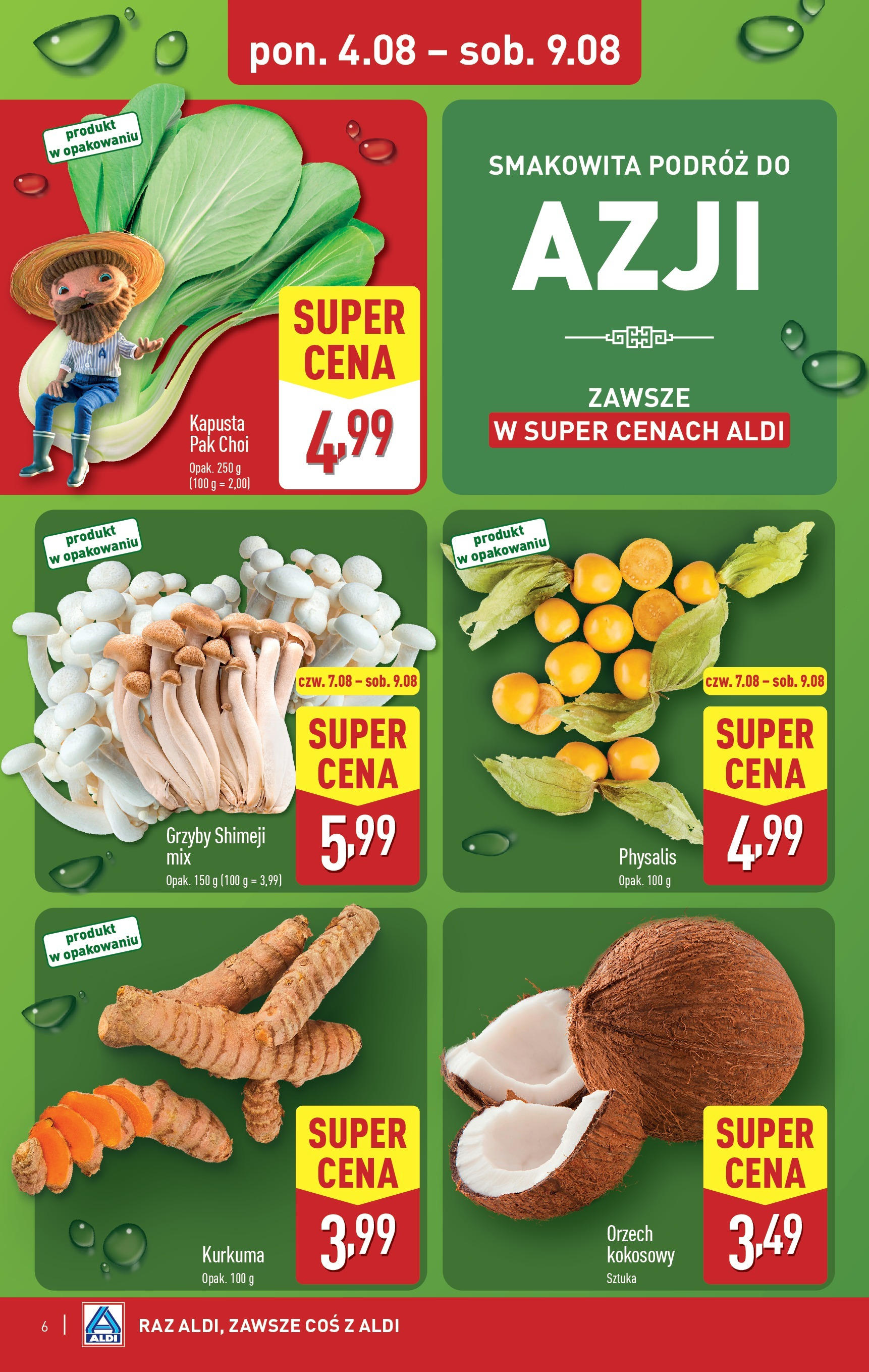 Aldi Tydzień Azji Gazetka ważna od 04.08.2025 do 09.08.2025 strona 6