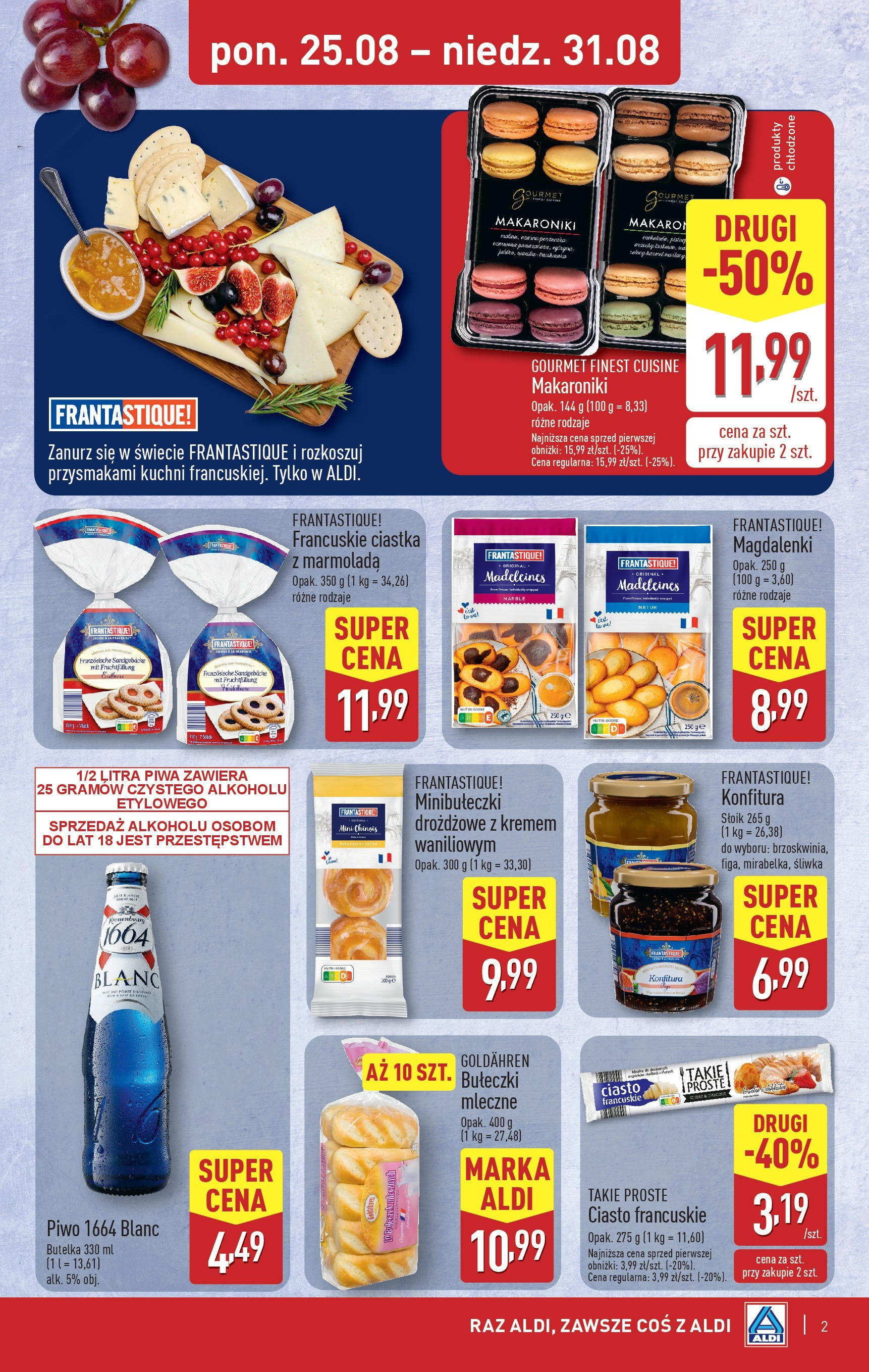 Aldi Tydzień francuski Gazetka ważna od 25.08.2025 do 31.08.2025 strona 2
