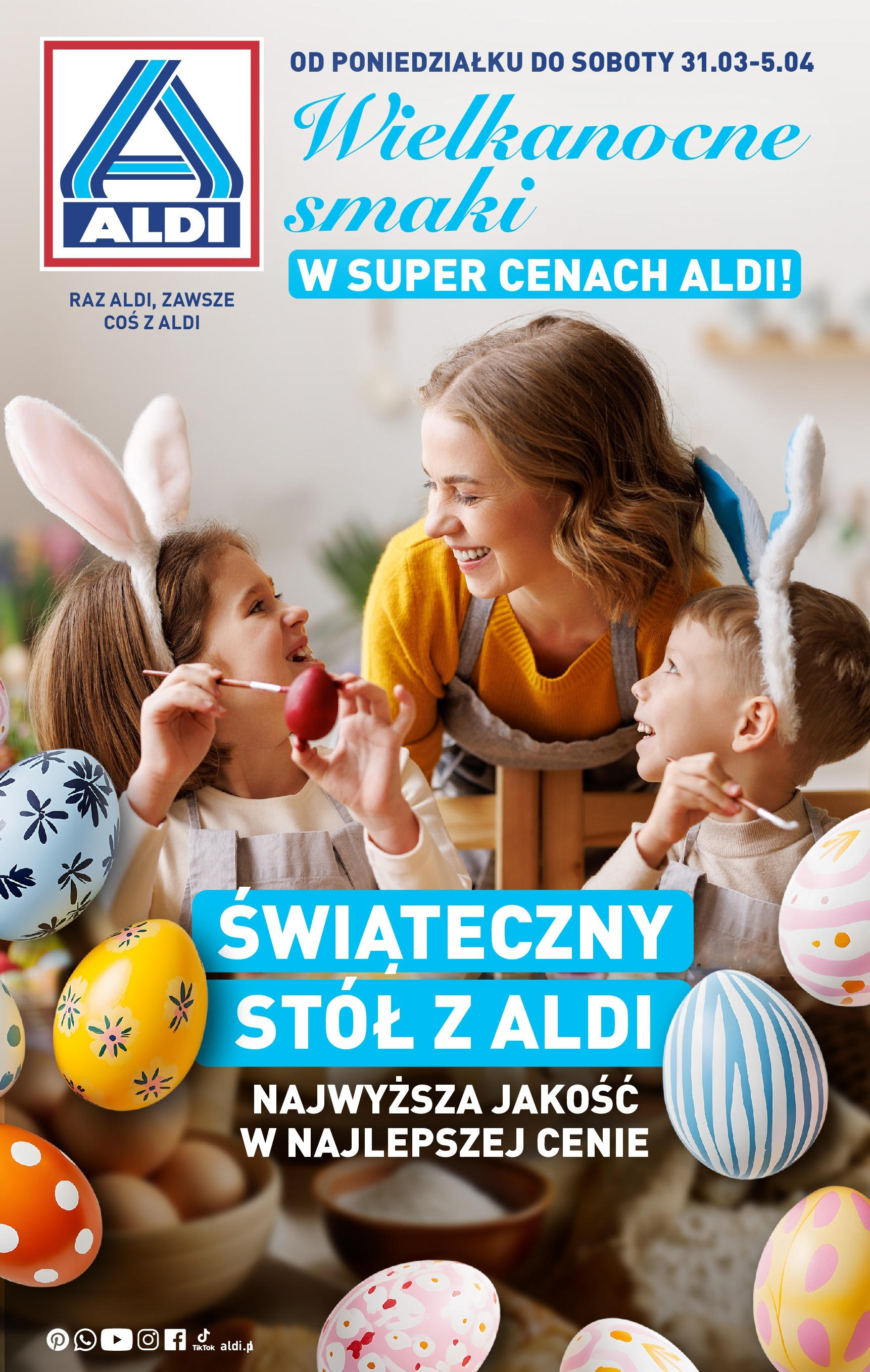 Aldi Wielkanocne smaki Gazetka ważna od 31.03.2025 do 05.04.2025 strona 1