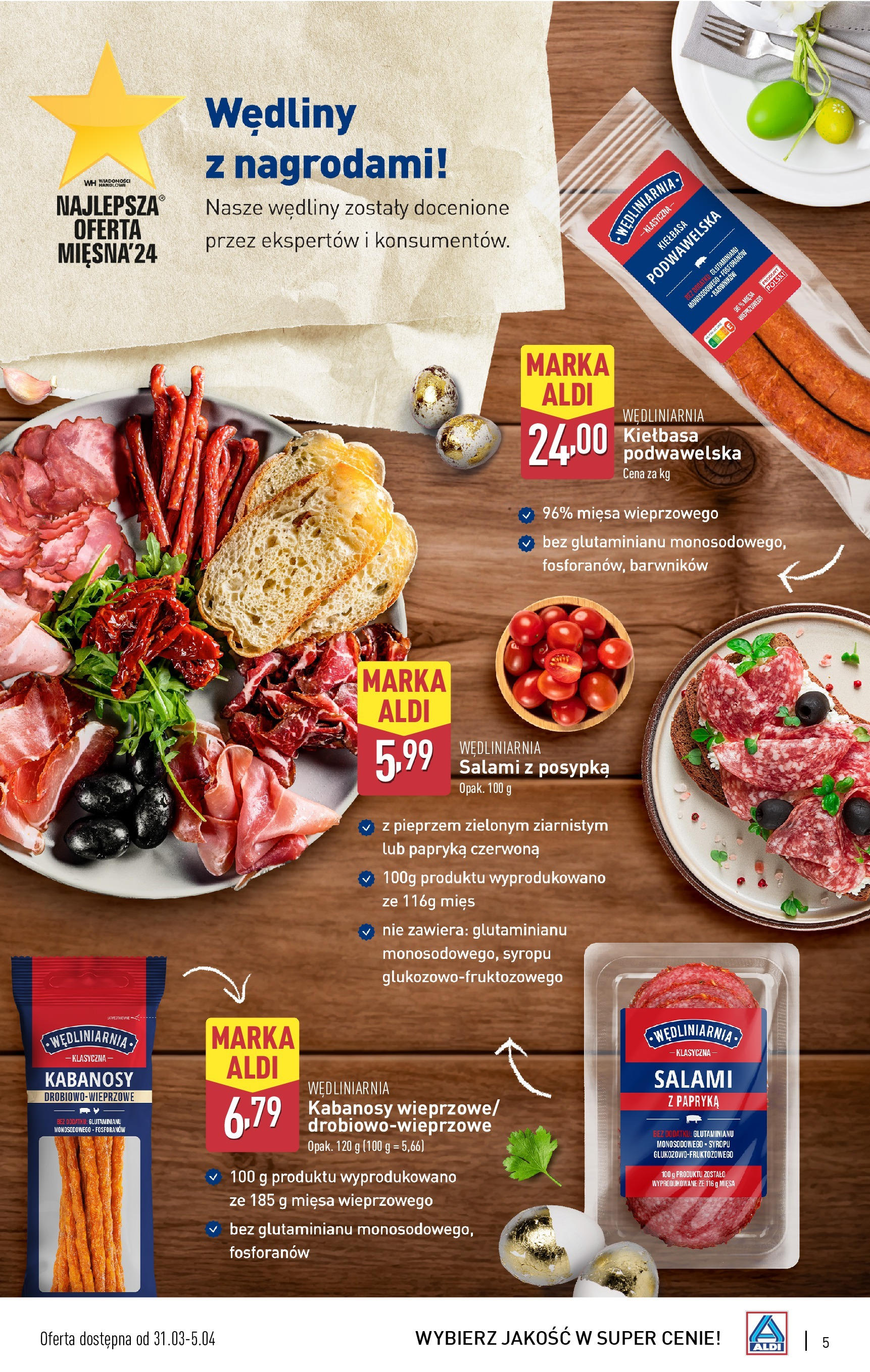 Aldi Wielkanocne smaki Gazetka ważna od 31.03.2025 do 05.04.2025 strona 6