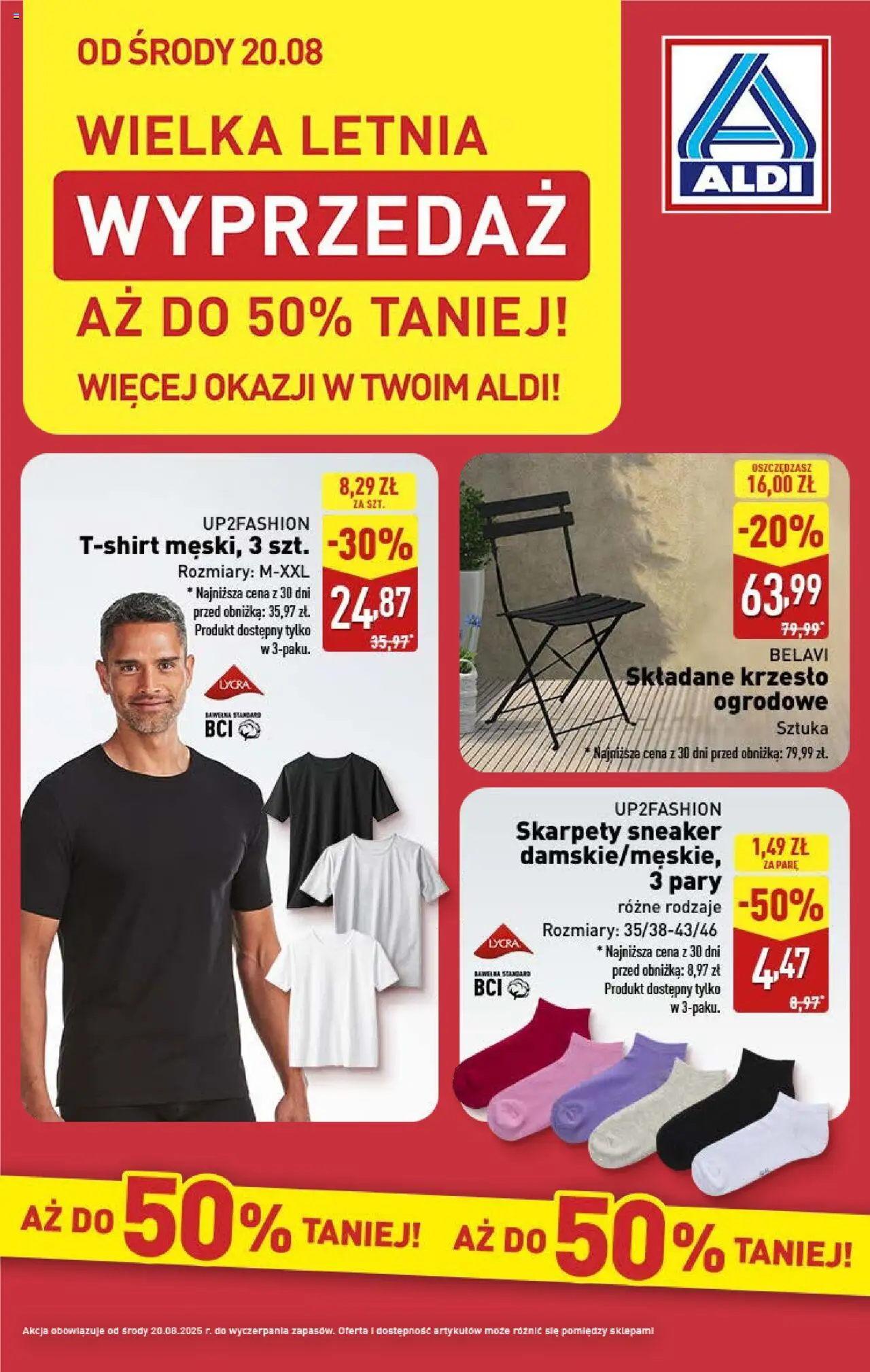 Aldi Wyprzedaż Gazetka ważna  od 20.08.2025 strona 1