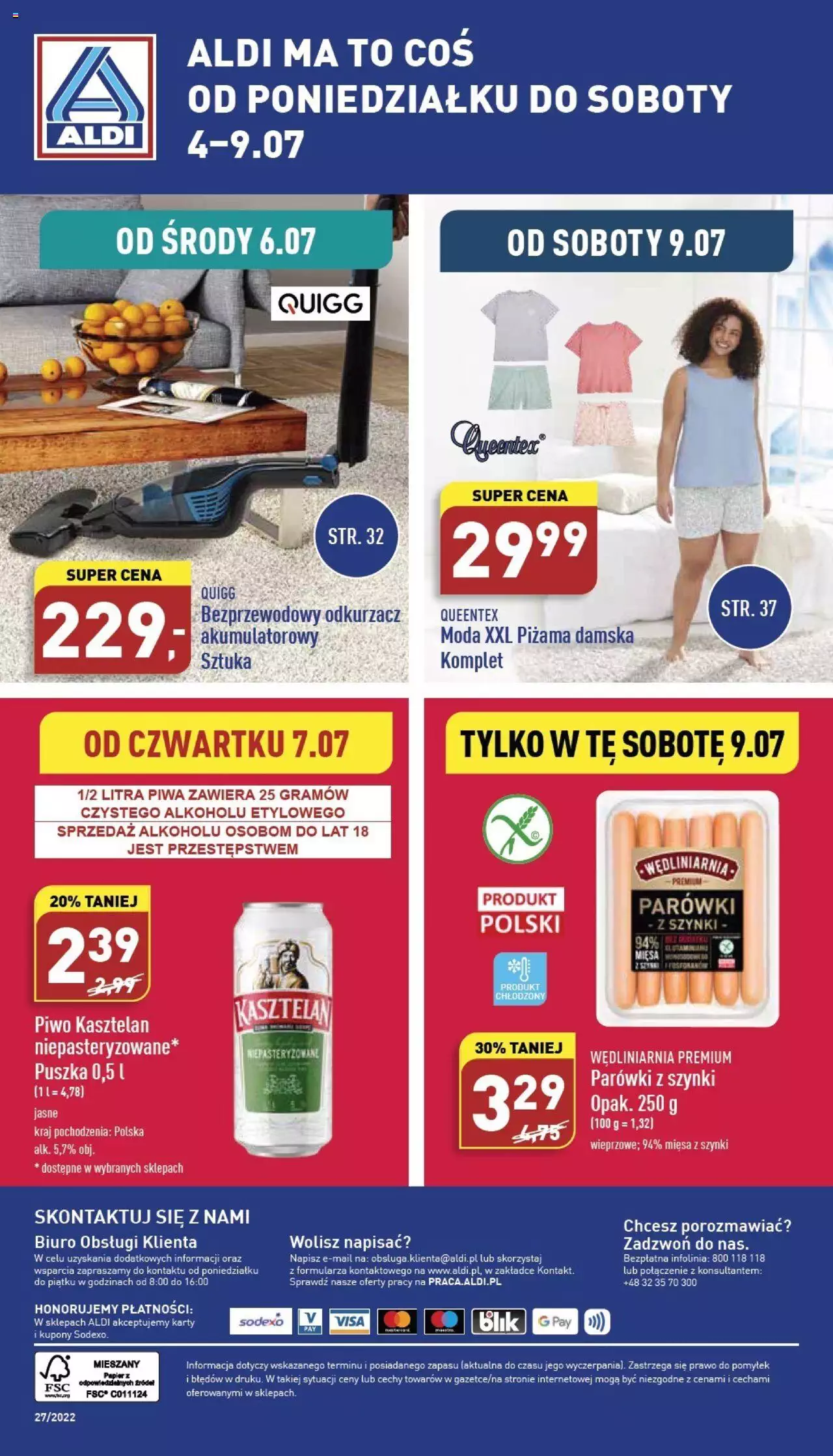 Aldi Zaplanuj zakupy wcześniej gazetka ważna  od 04.07.2022 do 09.07.2022 strona 14