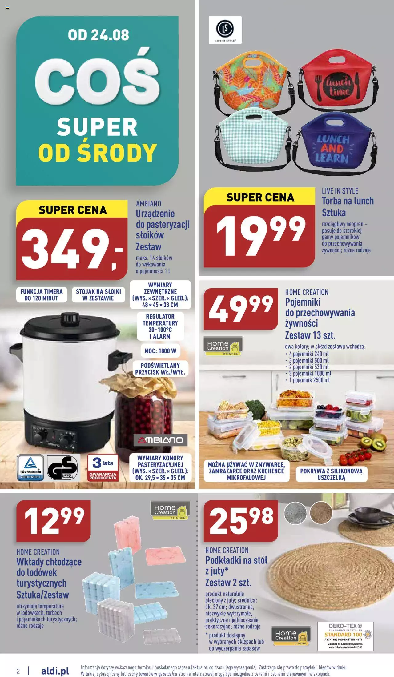 Aldi Zaplanuj zakupy wcześniej gazetka ważna od 24.08.2022 do 28.08.2022 strona 2