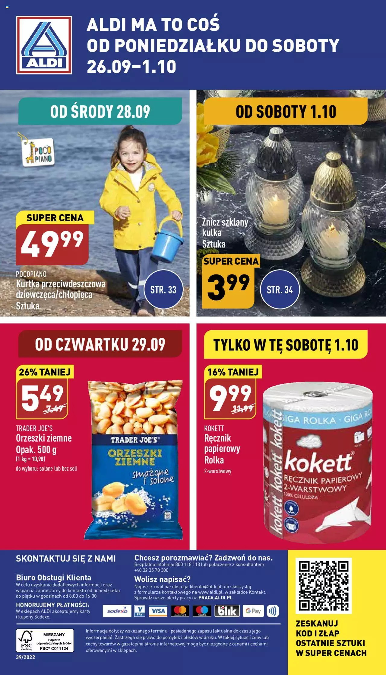 Aldi Zaplanuj zakupy wcześniej gazetka ważna od  26.09.2022 do 01.10.2022 strona 13