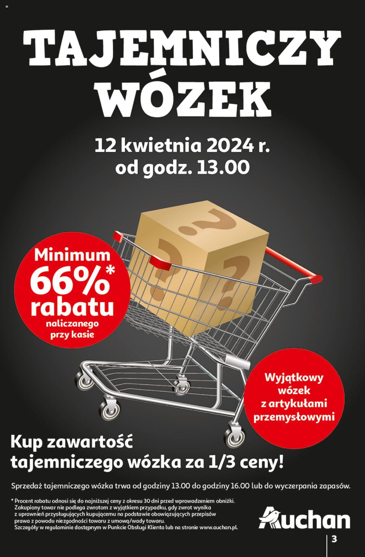 Auchan Aktywność na świeżym powietrzu! Hipermarket Gazetka ważna od 11.04.2024 do 17.04.2024 strona 3
