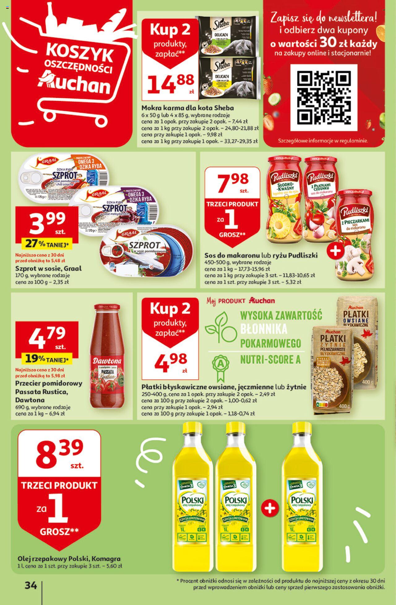 Auchan Aktywność na świeżym powietrzu! Hipermarket Gazetka ważna od 11.04.2024 do 17.04.2024 strona 33