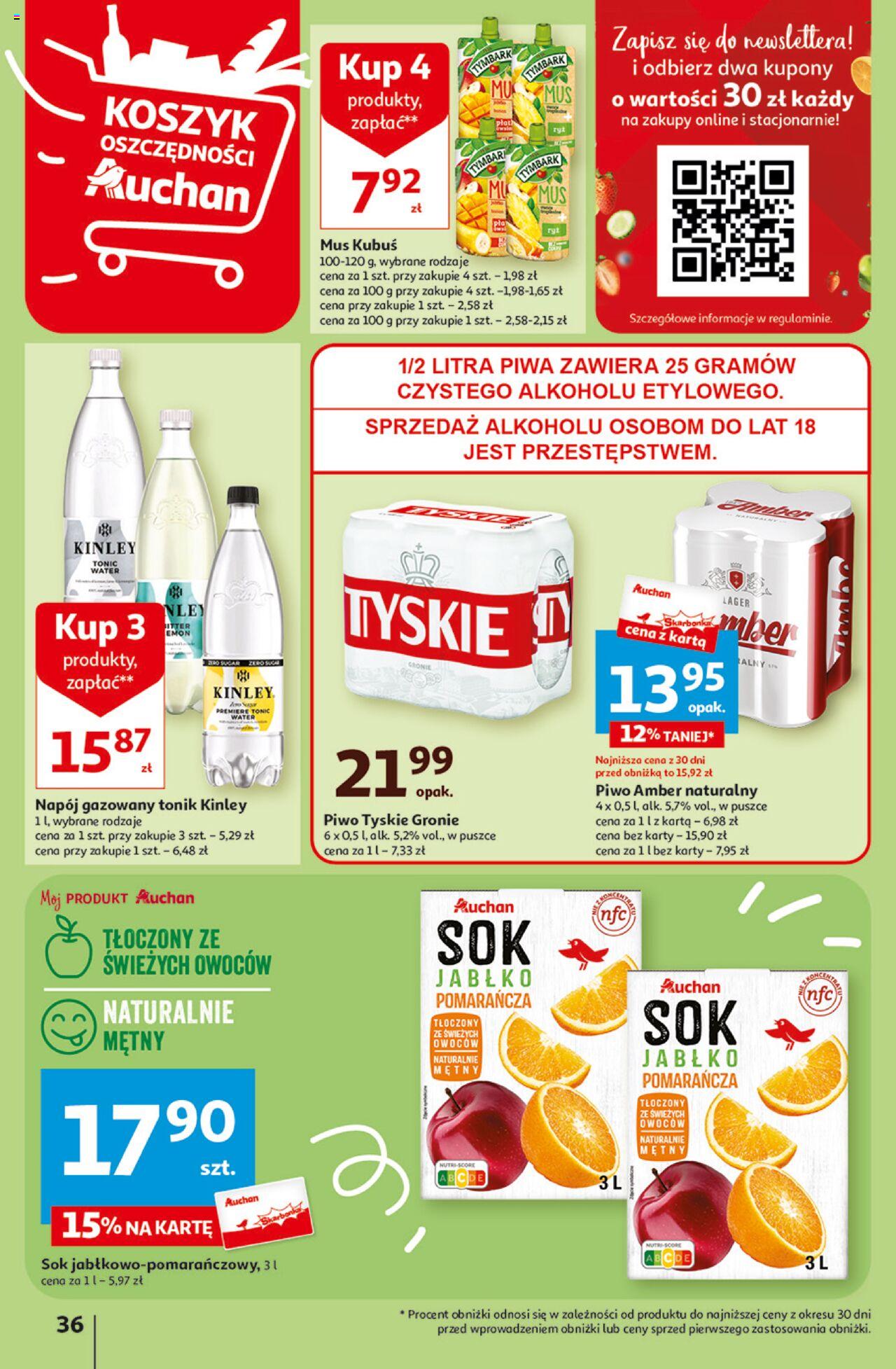 Auchan Aktywność na świeżym powietrzu! Hipermarket Gazetka ważna od 11.04.2024 do 17.04.2024 strona 35