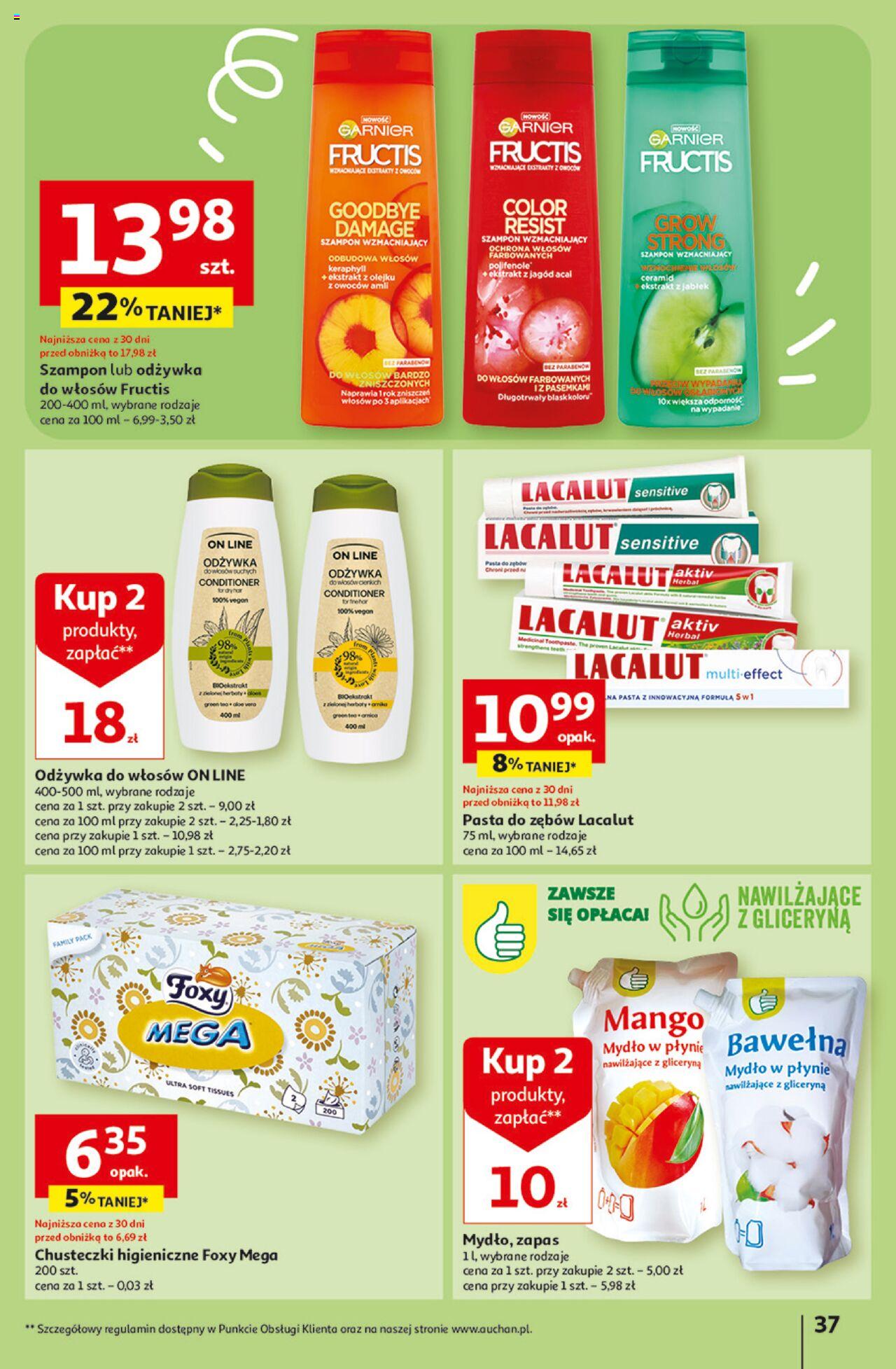 Auchan Aktywność na świeżym powietrzu! Hipermarket Gazetka ważna od 11.04.2024 do 17.04.2024 strona 36