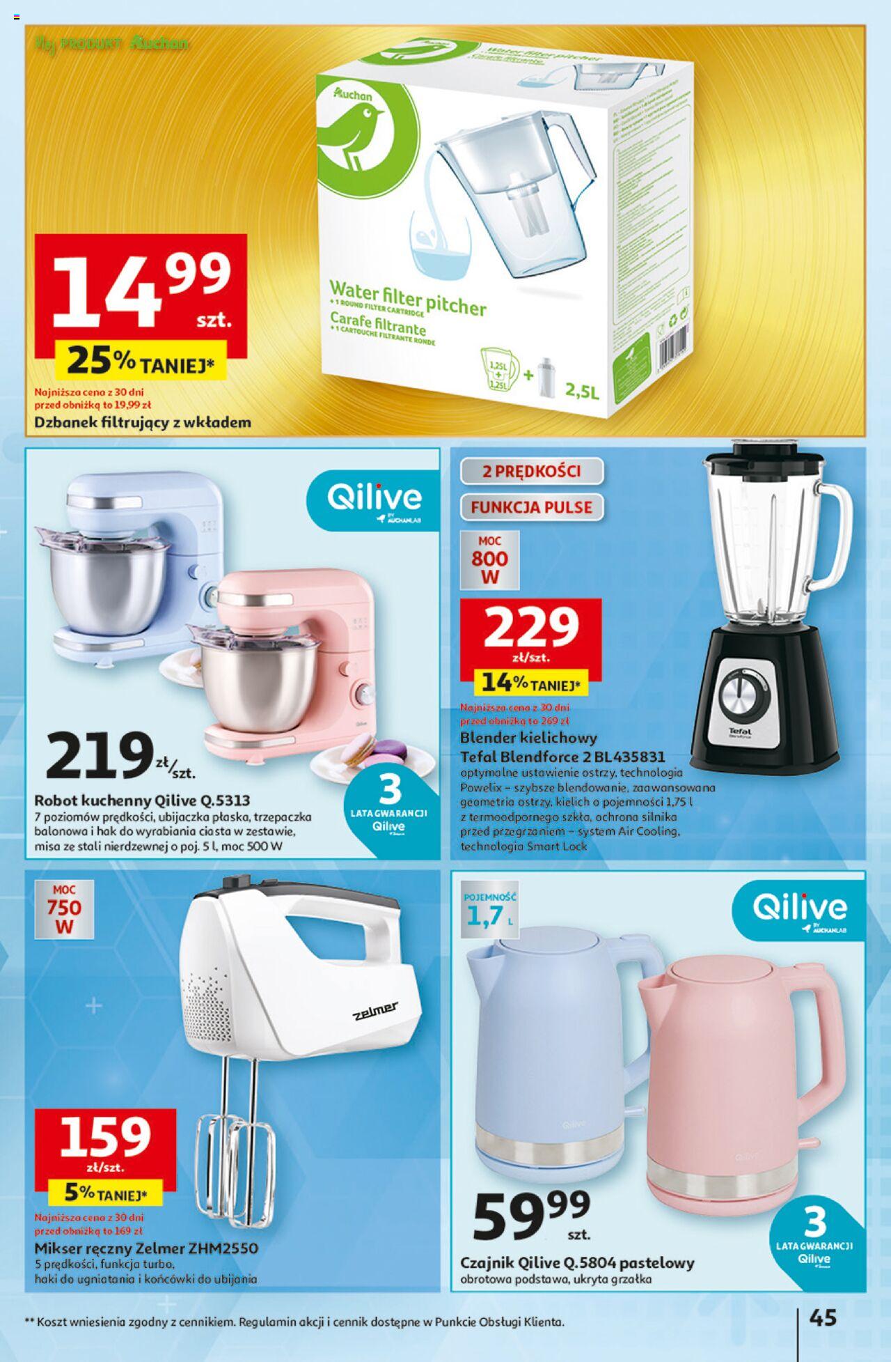 Auchan Aktywność na świeżym powietrzu! Hipermarket Gazetka ważna od 11.04.2024 do 17.04.2024 strona 44