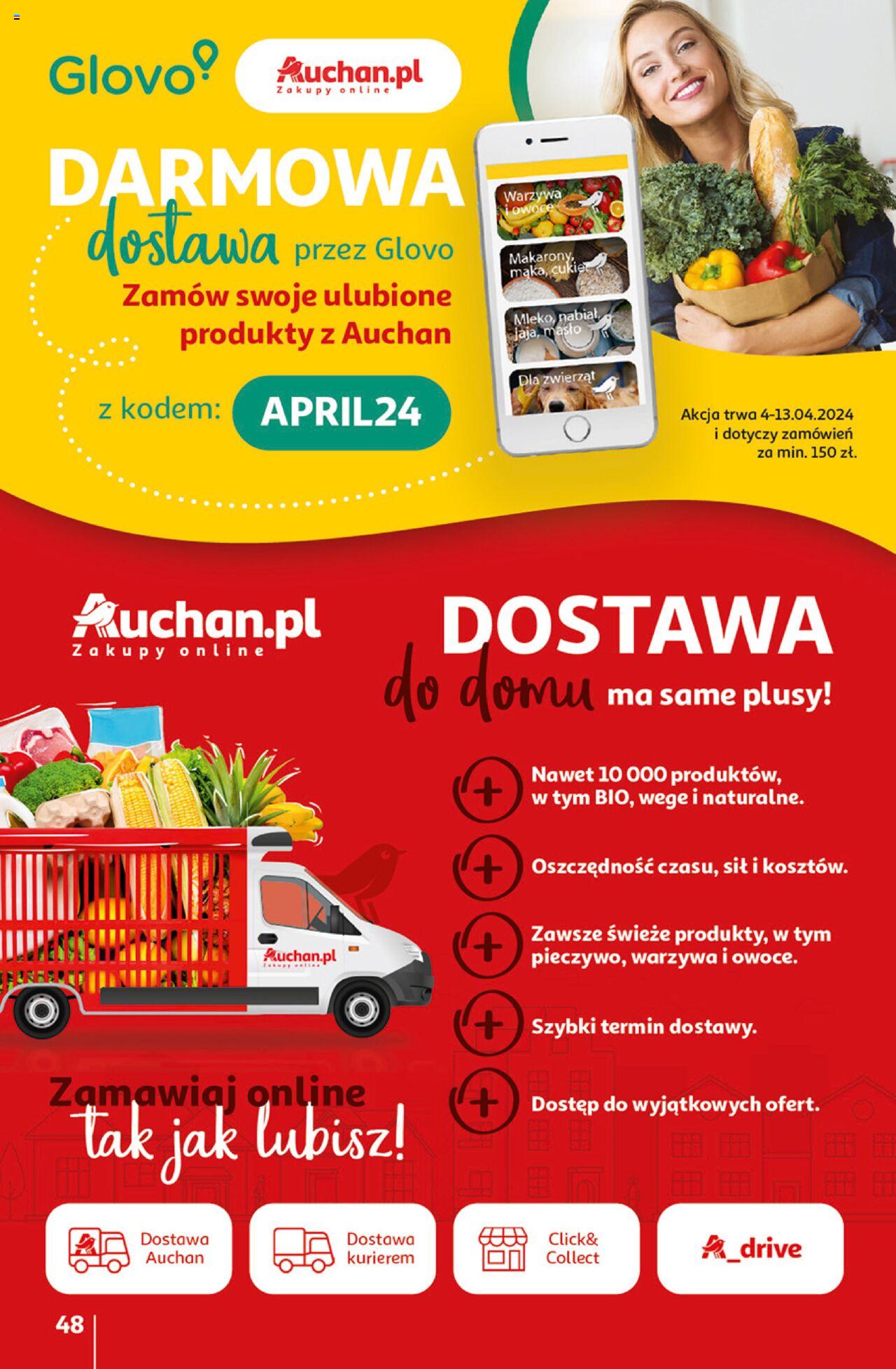 Auchan Aktywność na świeżym powietrzu! Hipermarket Gazetka ważna od 11.04.2024 do 17.04.2024 strona 47