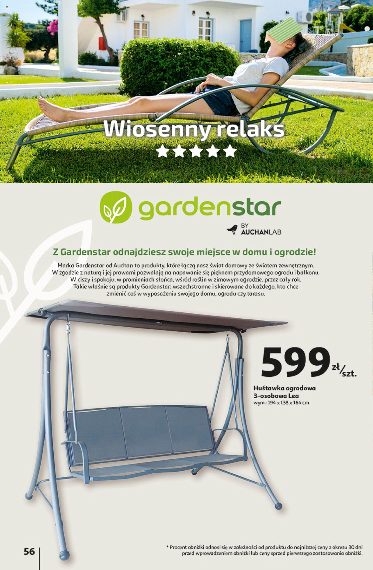 Auchan Aktywność na świeżym powietrzu! Hipermarket Gazetka ważna od 11.04.2024 do 17.04.2024 strona 55