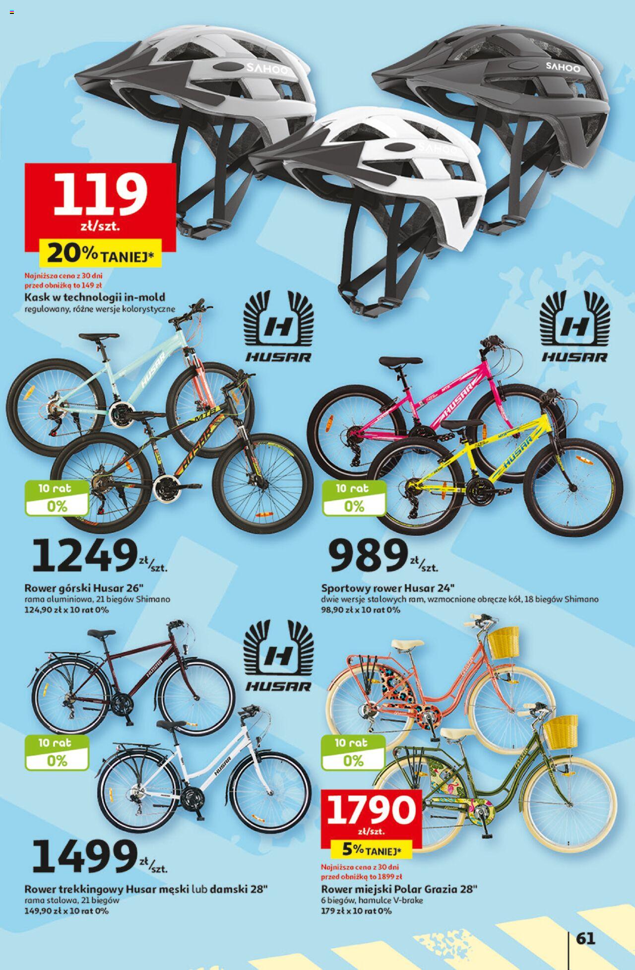 Auchan Aktywność na świeżym powietrzu! Hipermarket Gazetka ważna od 11.04.2024 do 17.04.2024 strona 60
