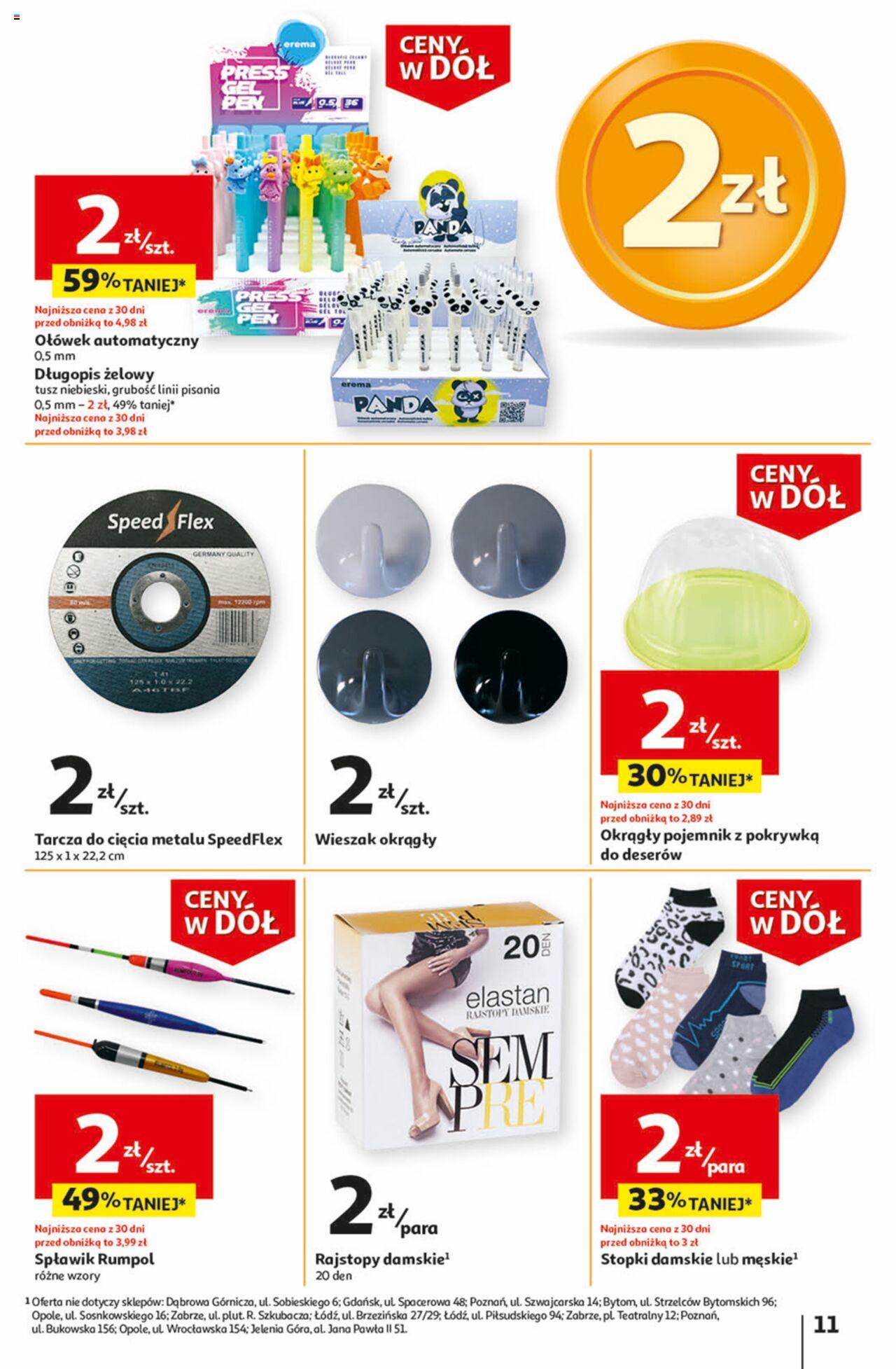Auchan Ceny w dół Część 1 Hipermarket Gazetka ważna od 03.01.2024 do 10.01.2024 strona 11