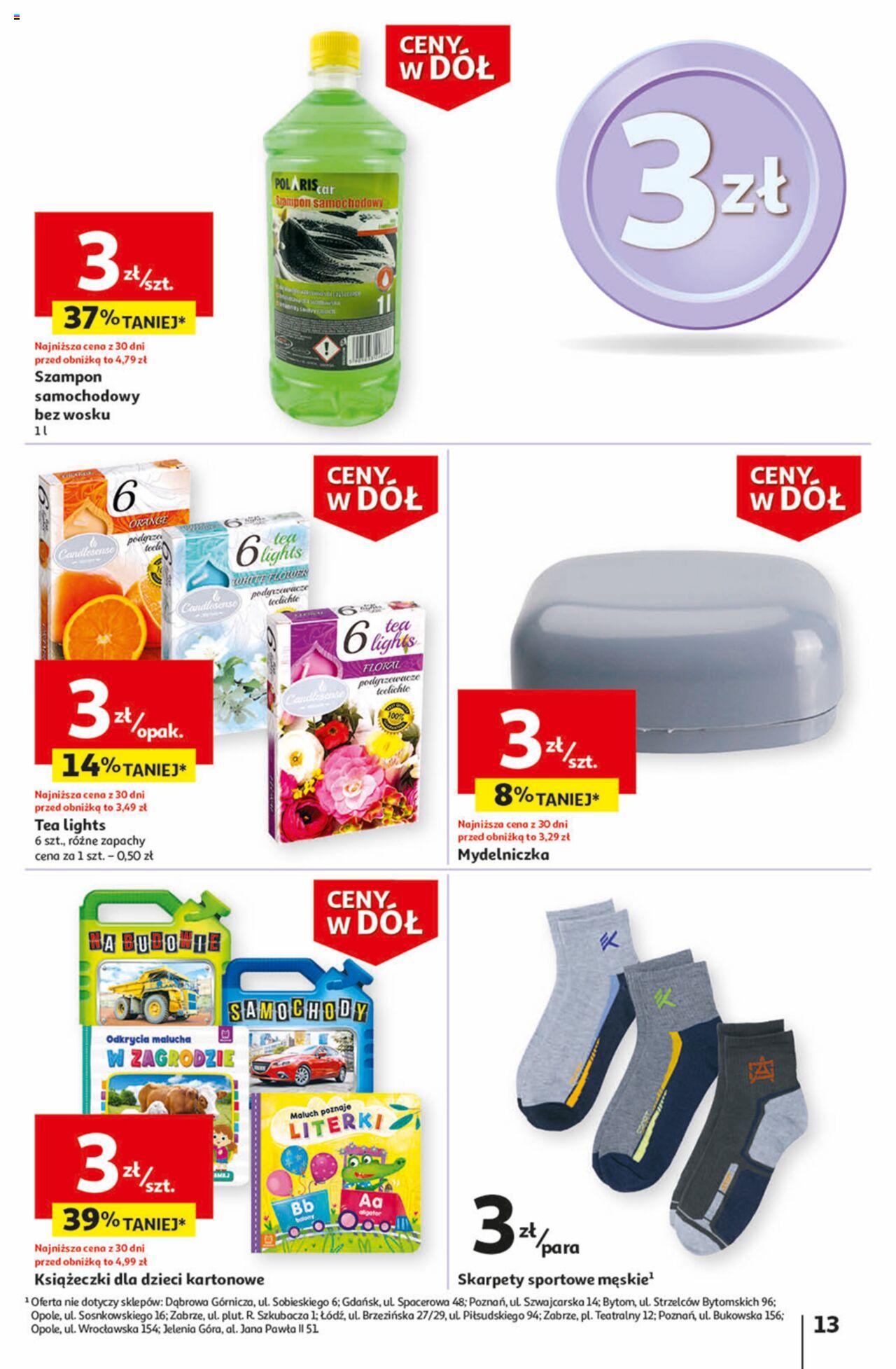 Auchan Ceny w dół Część 1 Hipermarket Gazetka ważna od 03.01.2024 do 10.01.2024 strona 13