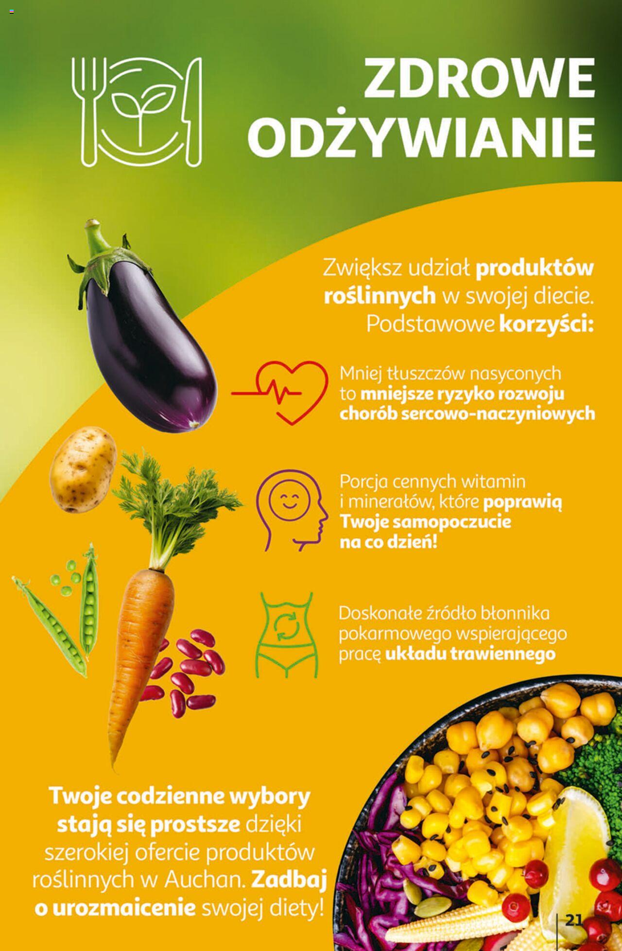 Auchan Ceny w dół Część 1 Hipermarket Gazetka ważna od 03.01.2024 do 10.01.2024 strona 21