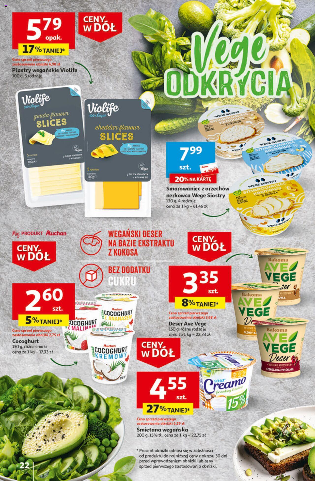 Auchan Ceny w dół Część 1 Hipermarket Gazetka ważna od 03.01.2024 do 10.01.2024 strona 22