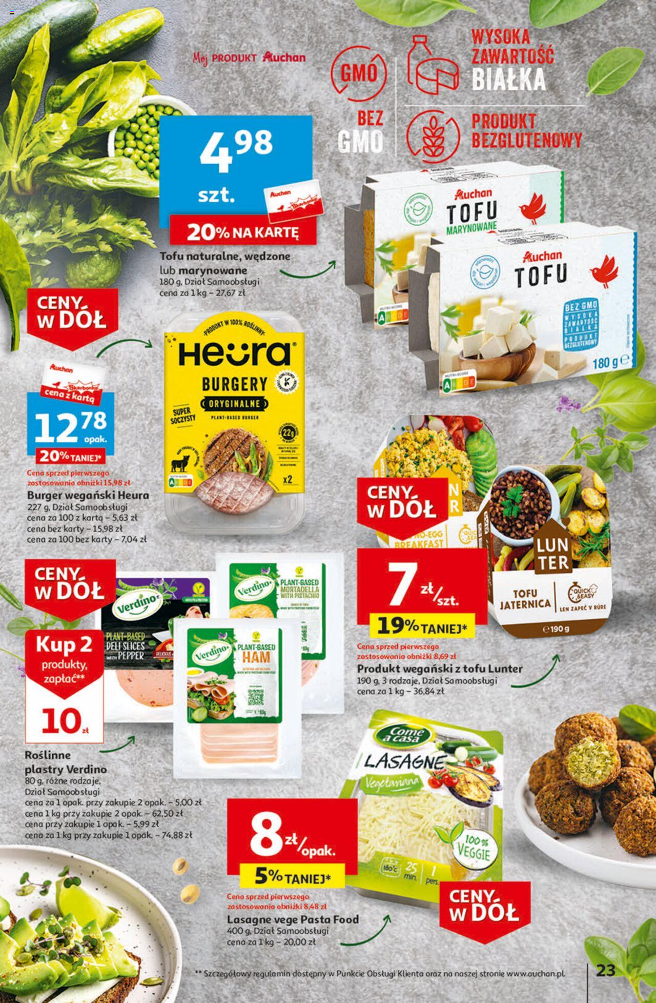 Auchan Ceny w dół Część 1 Hipermarket Gazetka ważna od 03.01.2024 do 10.01.2024 strona 23