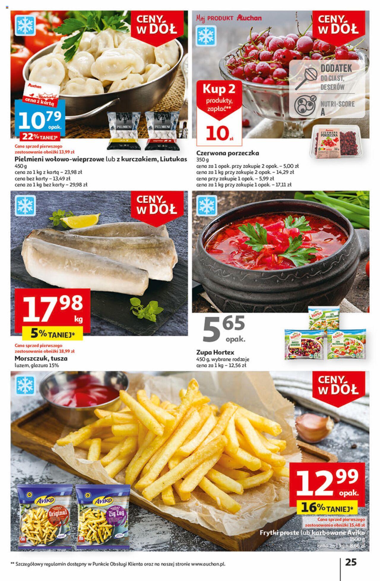 Auchan Ceny w dół Część 1 Hipermarket Gazetka ważna od 03.01.2024 do 10.01.2024 strona 25