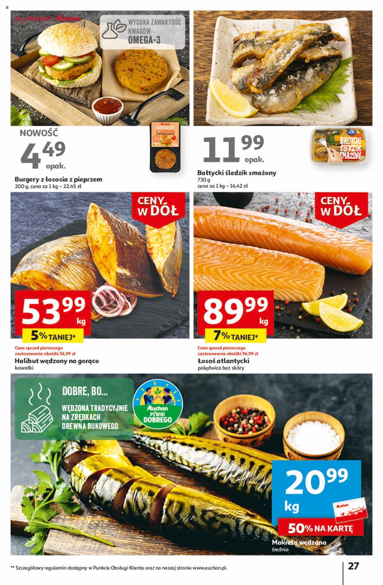 Auchan Ceny w dół Część 1 Hipermarket Gazetka ważna od 03.01.2024 do 10.01.2024 strona 27