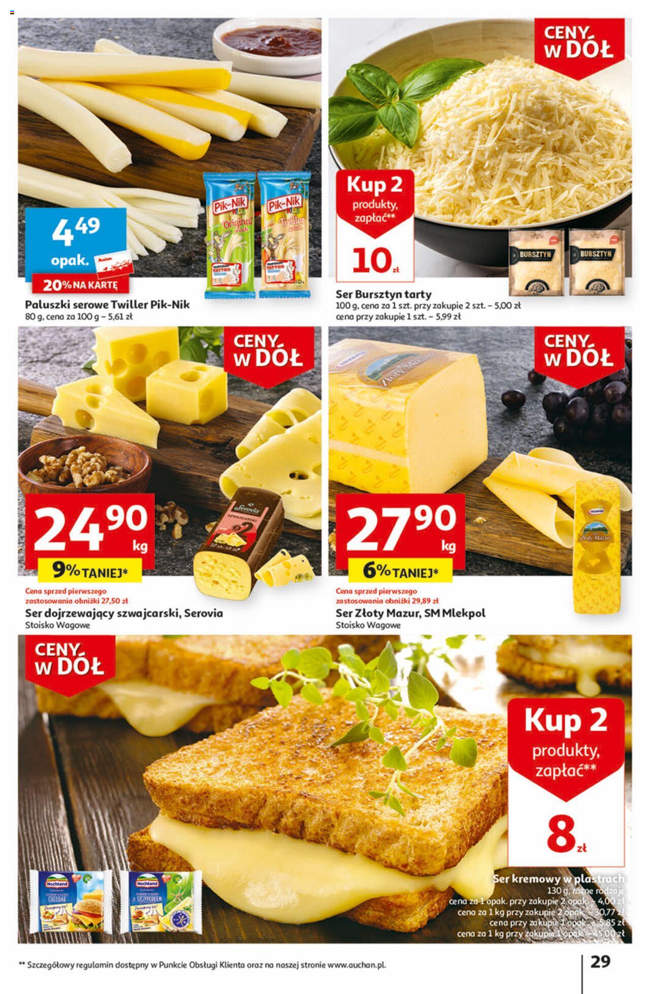 Auchan Ceny w dół Część 1 Hipermarket Gazetka ważna od 03.01.2024 do 10.01.2024 strona 29