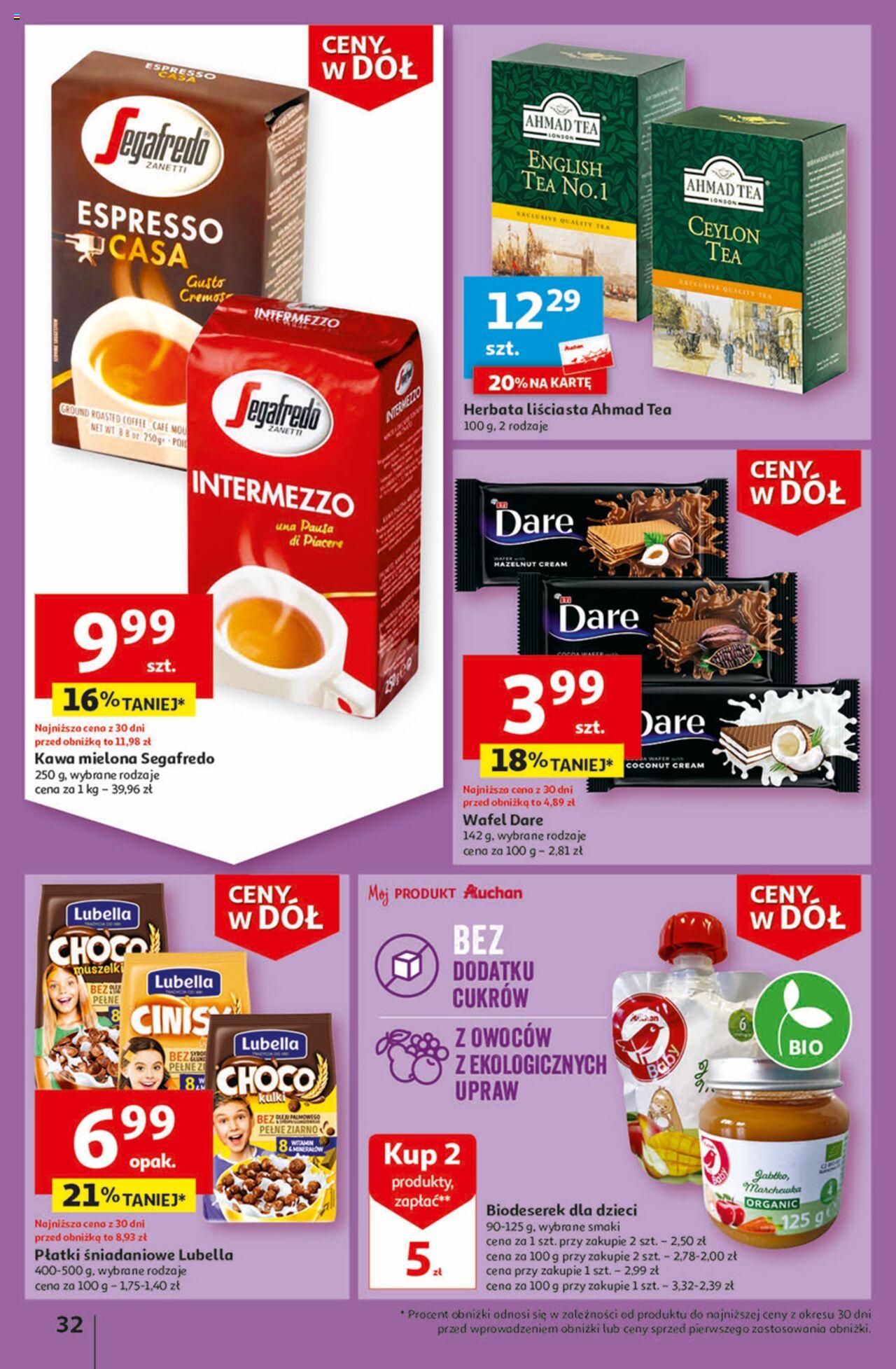 Auchan Ceny w dół Część 1 Hipermarket Gazetka ważna od 03.01.2024 do 10.01.2024 strona 32