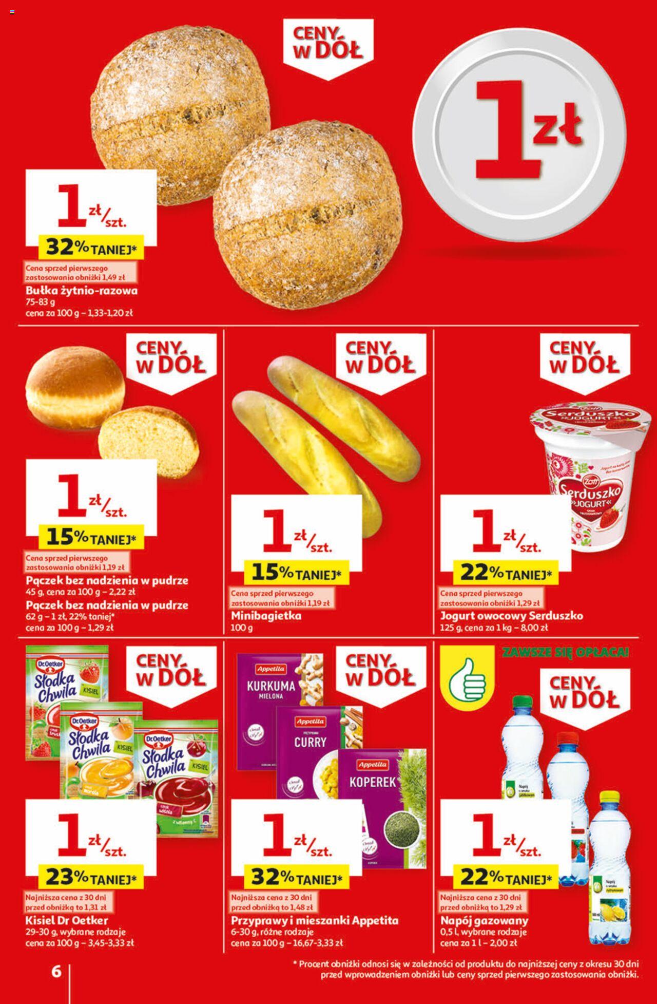 Auchan Ceny w dół Część 1 Hipermarket Gazetka ważna od 03.01.2024 do 10.01.2024 strona 6