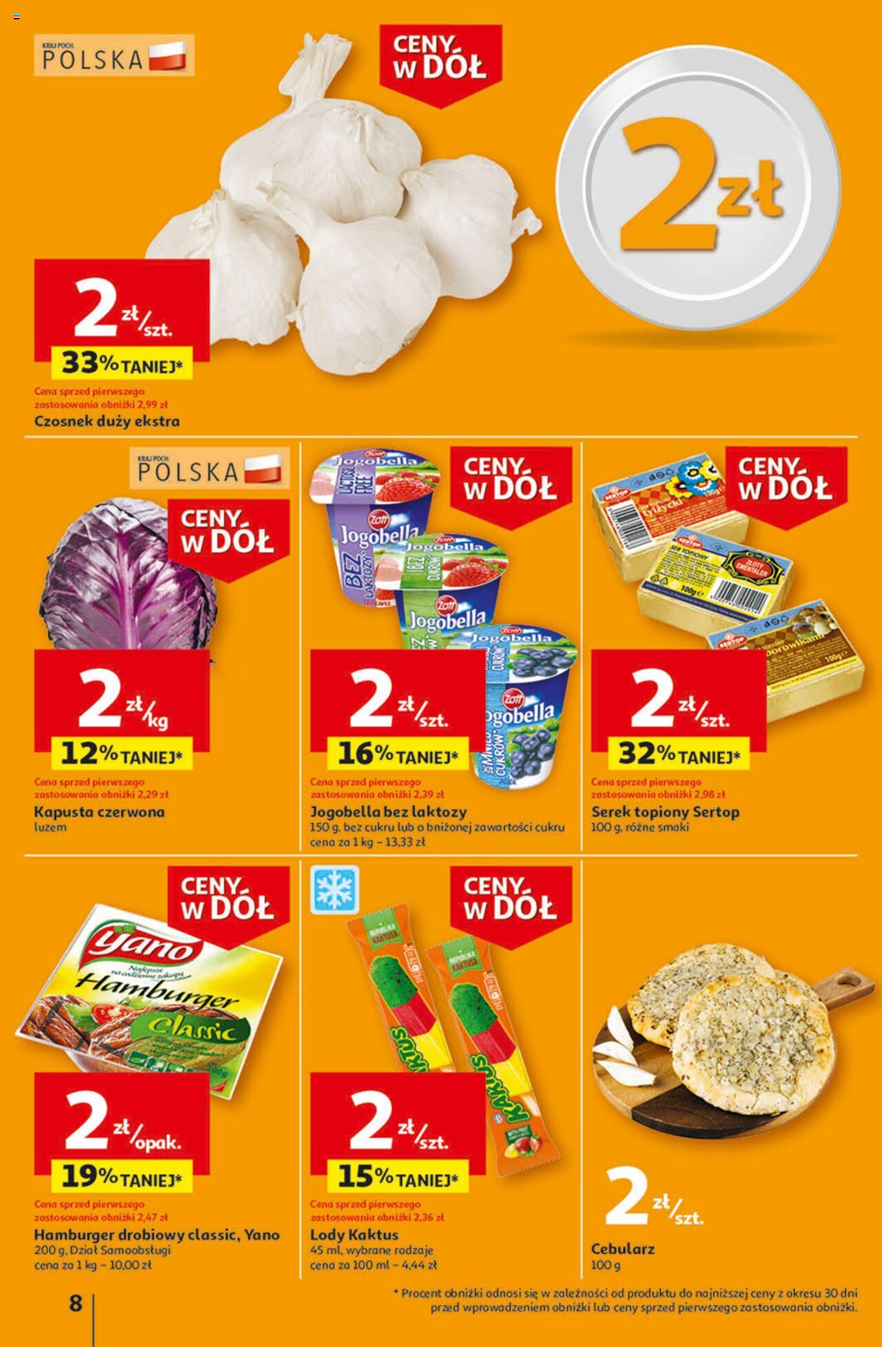 Auchan Ceny w dół Część 1 Hipermarket Gazetka ważna od 03.01.2024 do 10.01.2024 strona 8