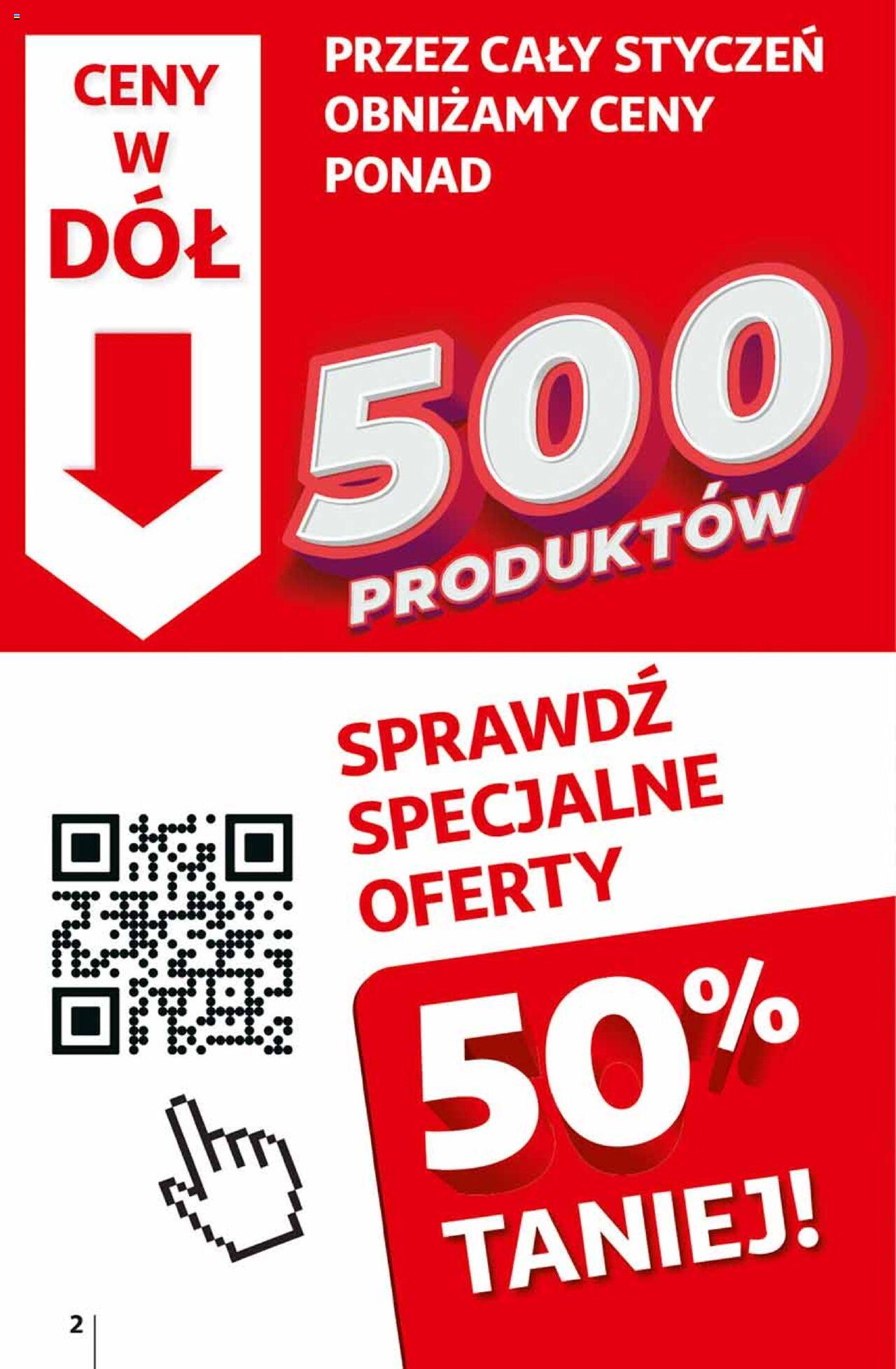 Auchan Ceny w dół Część 2 Hipermarket Gazetka ważna od 11.01.2024 do 17.01.2024 strona 2