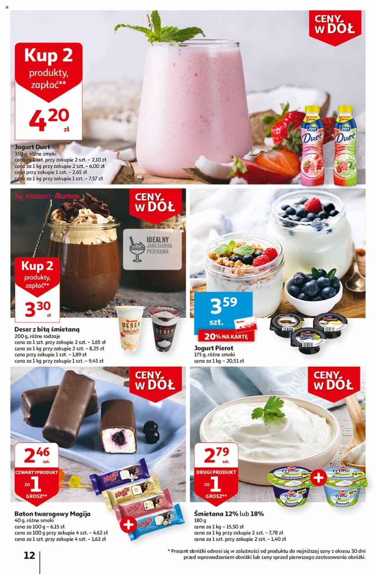 Auchan Ceny w dół Część 2 Hipermarket Gazetka ważna od 11.01.2024 do 17.01.2024 strona 12
