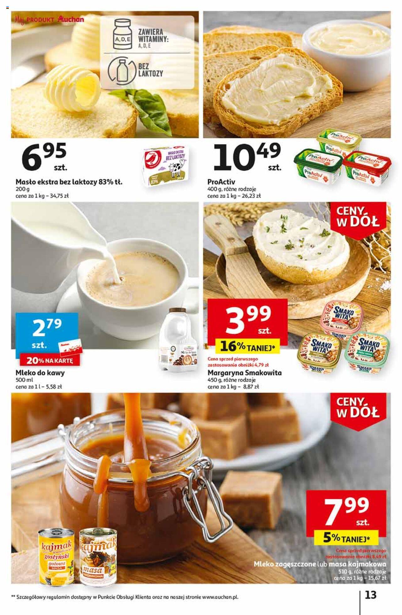 Auchan Ceny w dół Część 2 Hipermarket Gazetka ważna od 11.01.2024 do 17.01.2024 strona 13