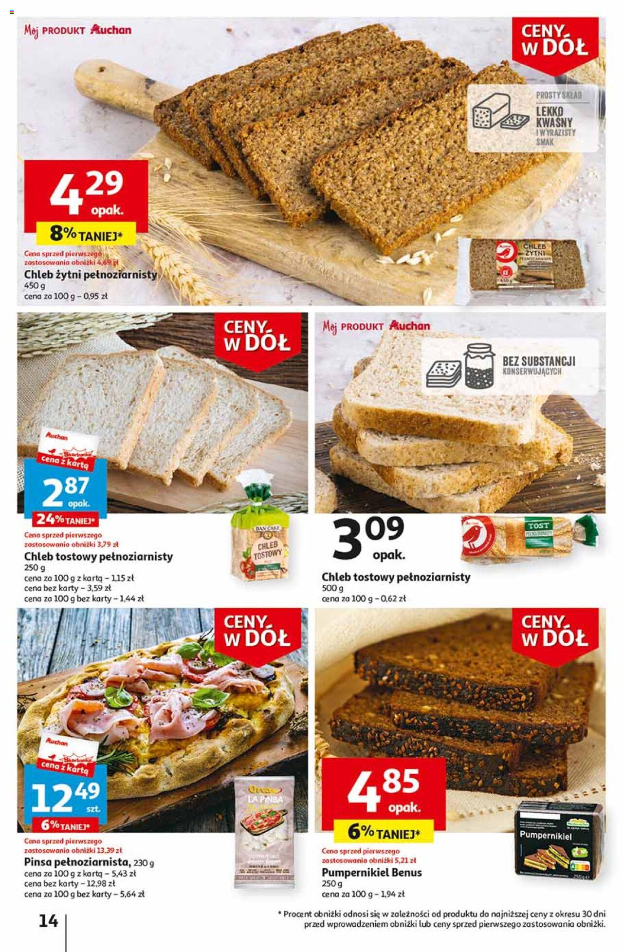 Auchan Ceny w dół Część 2 Hipermarket Gazetka ważna od 11.01.2024 do 17.01.2024 strona 14