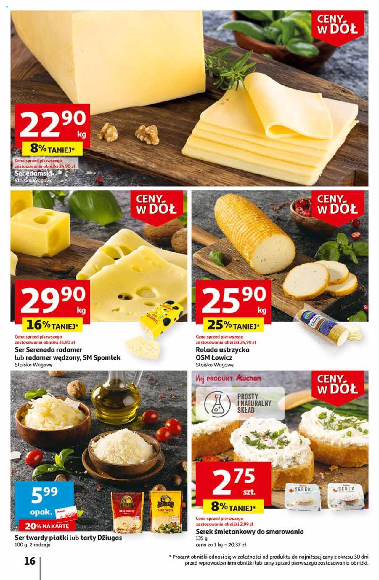 Auchan Ceny w dół Część 2 Hipermarket Gazetka ważna od 11.01.2024 do 17.01.2024 strona 16