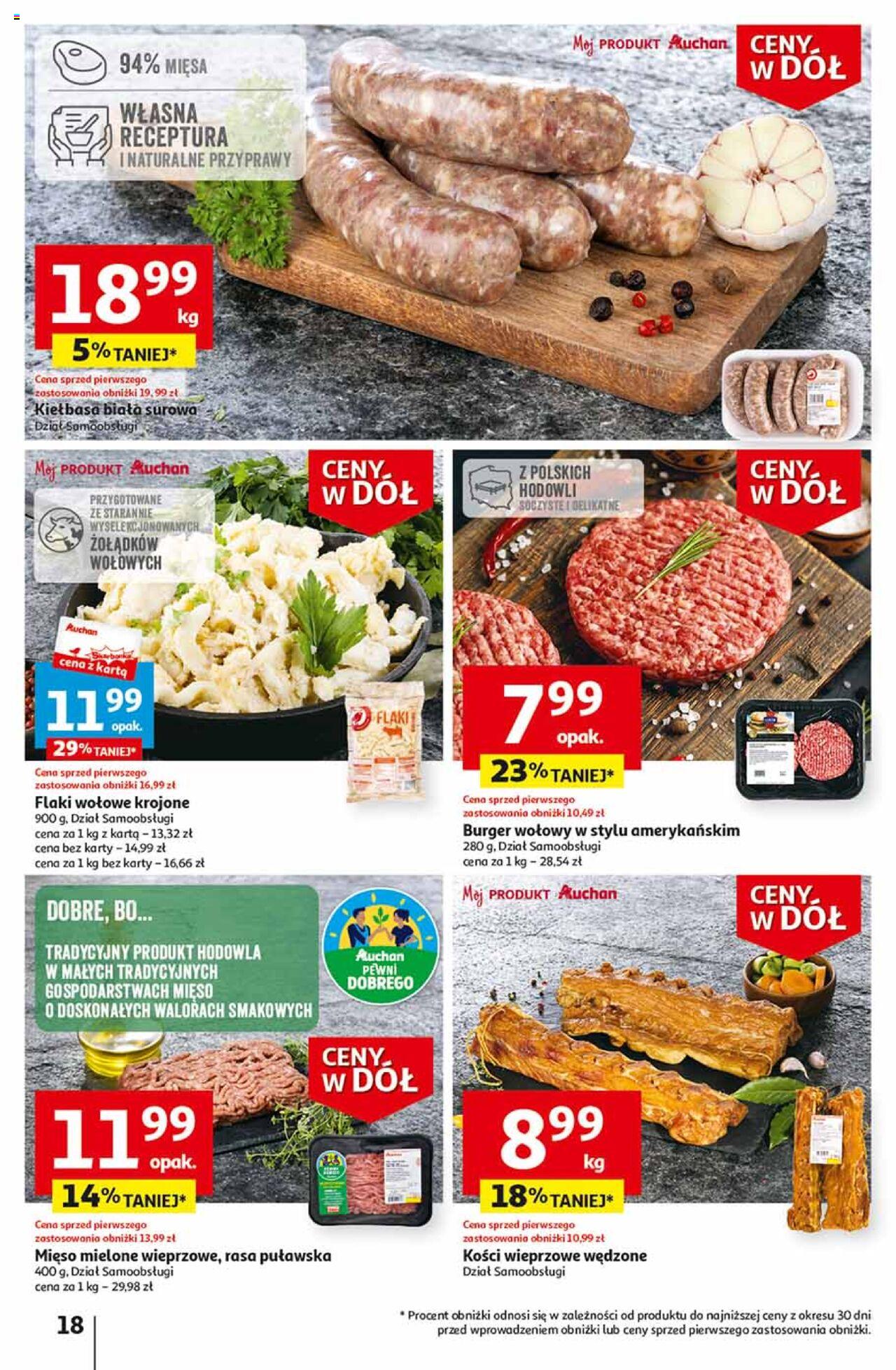 Auchan Ceny w dół Część 2 Hipermarket Gazetka ważna od 11.01.2024 do 17.01.2024 strona 18