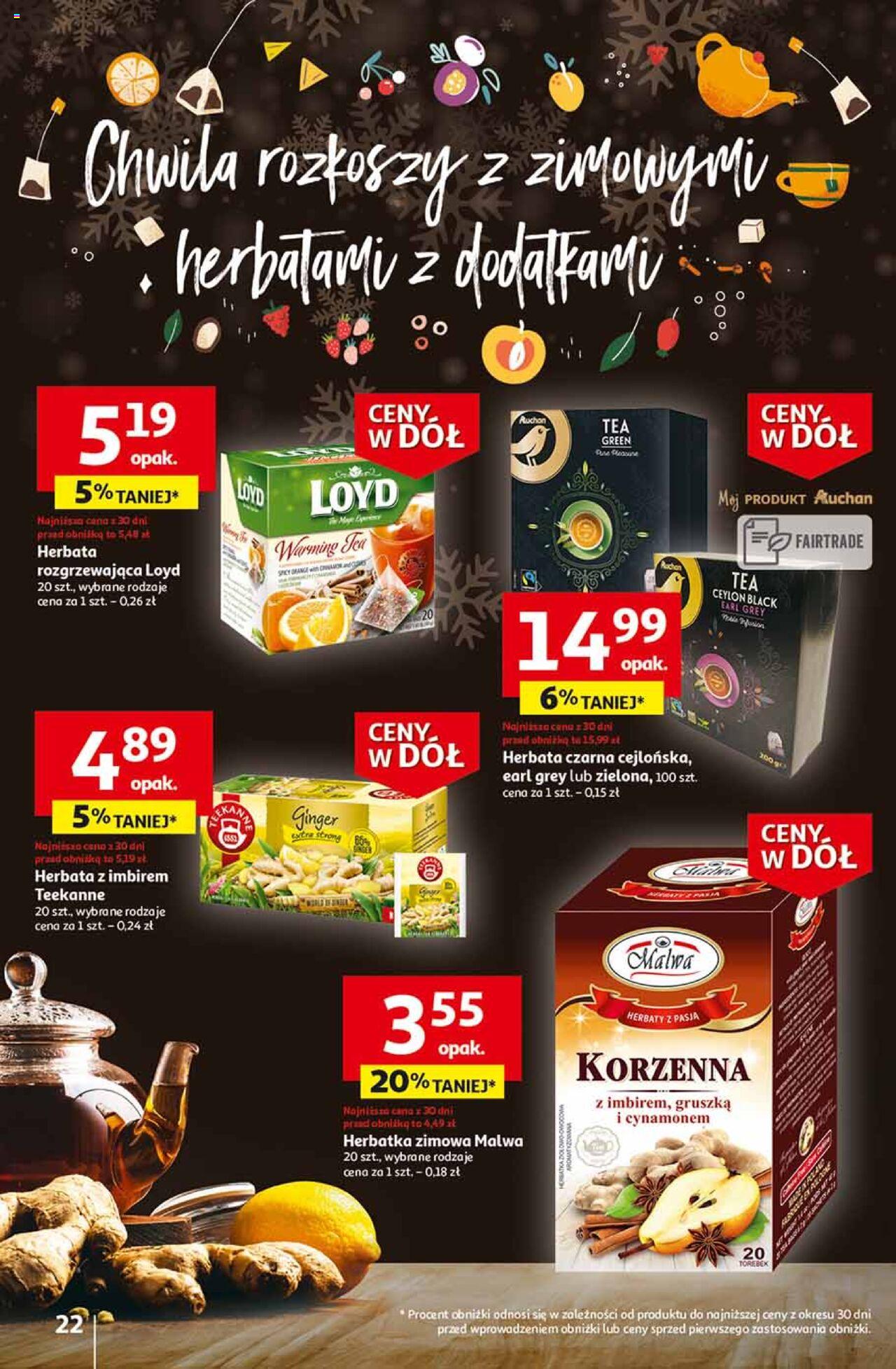 Auchan Ceny w dół Część 2 Hipermarket Gazetka ważna od 11.01.2024 do 17.01.2024 strona 22