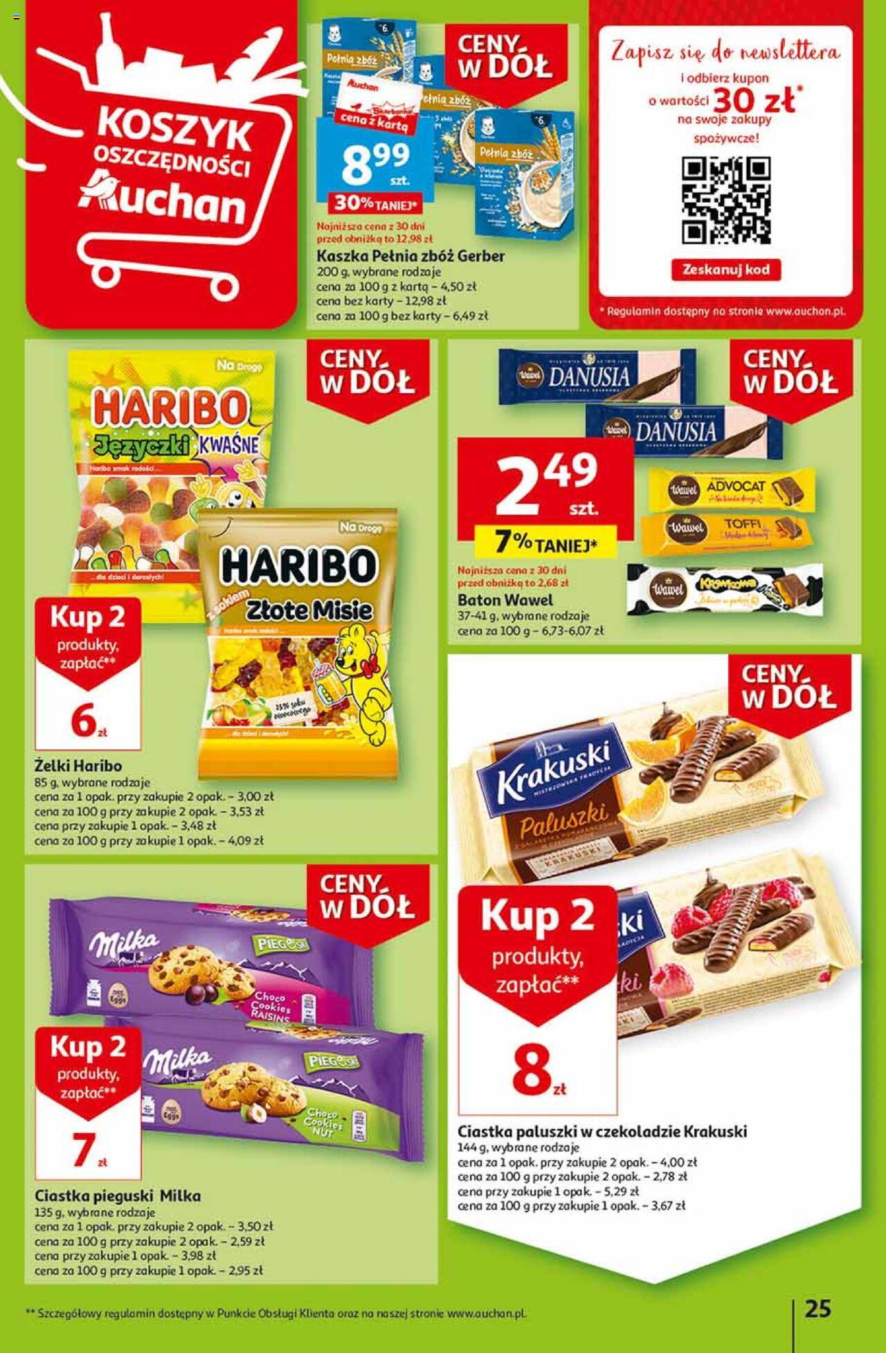 Auchan Ceny w dół Część 2 Hipermarket Gazetka ważna od 11.01.2024 do 17.01.2024 strona 25