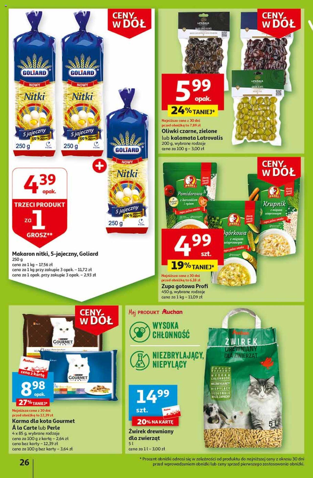 Auchan Ceny w dół Część 2 Hipermarket Gazetka ważna od 11.01.2024 do 17.01.2024 strona 26