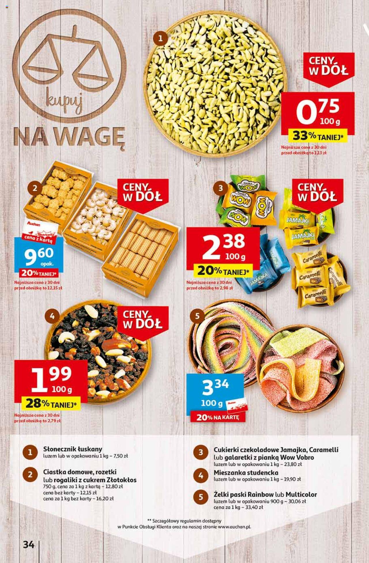 Auchan Ceny w dół Część 2 Hipermarket Gazetka ważna od 11.01.2024 do 17.01.2024 strona 34