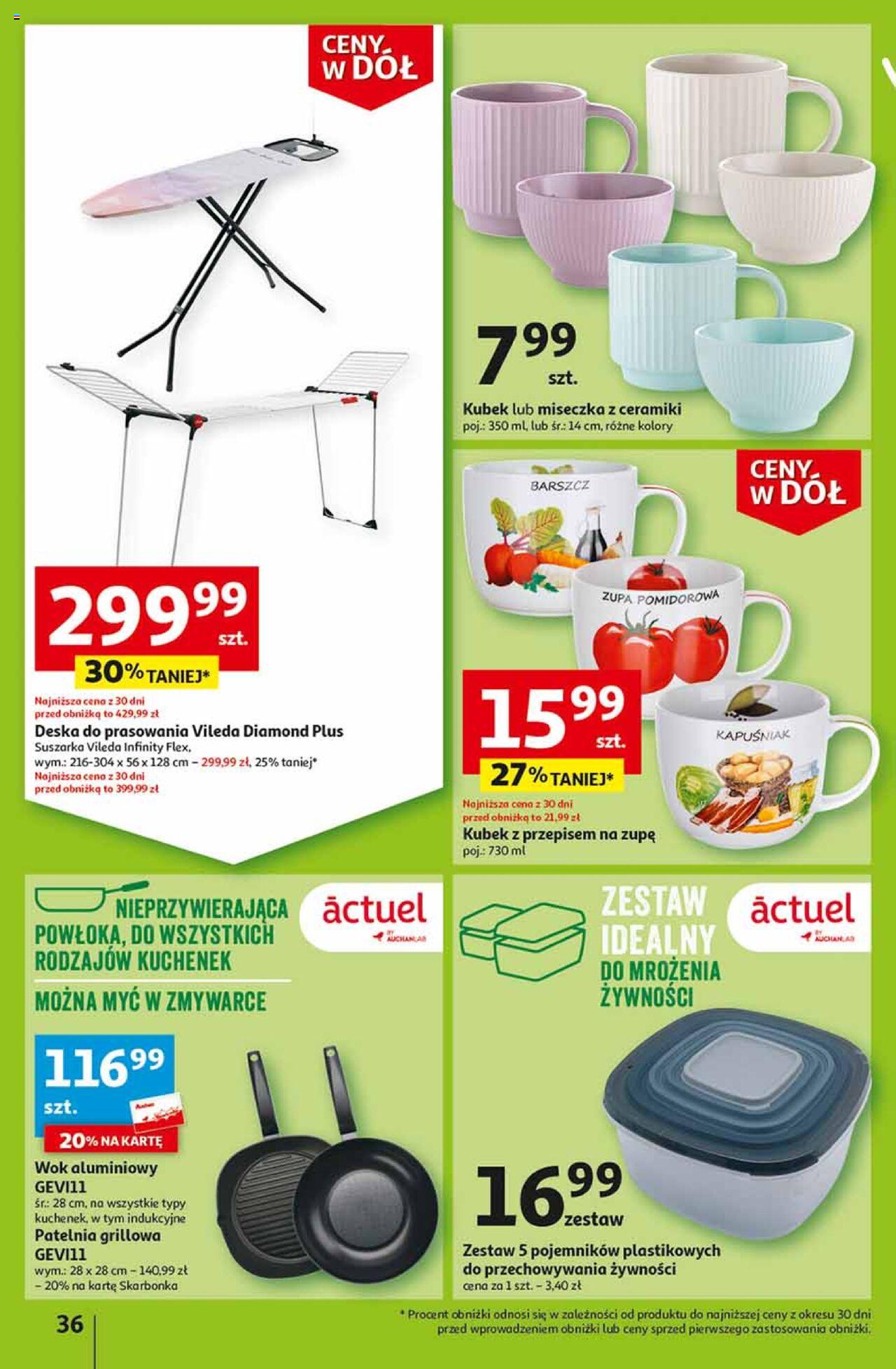 Auchan Ceny w dół Część 2 Hipermarket Gazetka ważna od 11.01.2024 do 17.01.2024 strona 36
