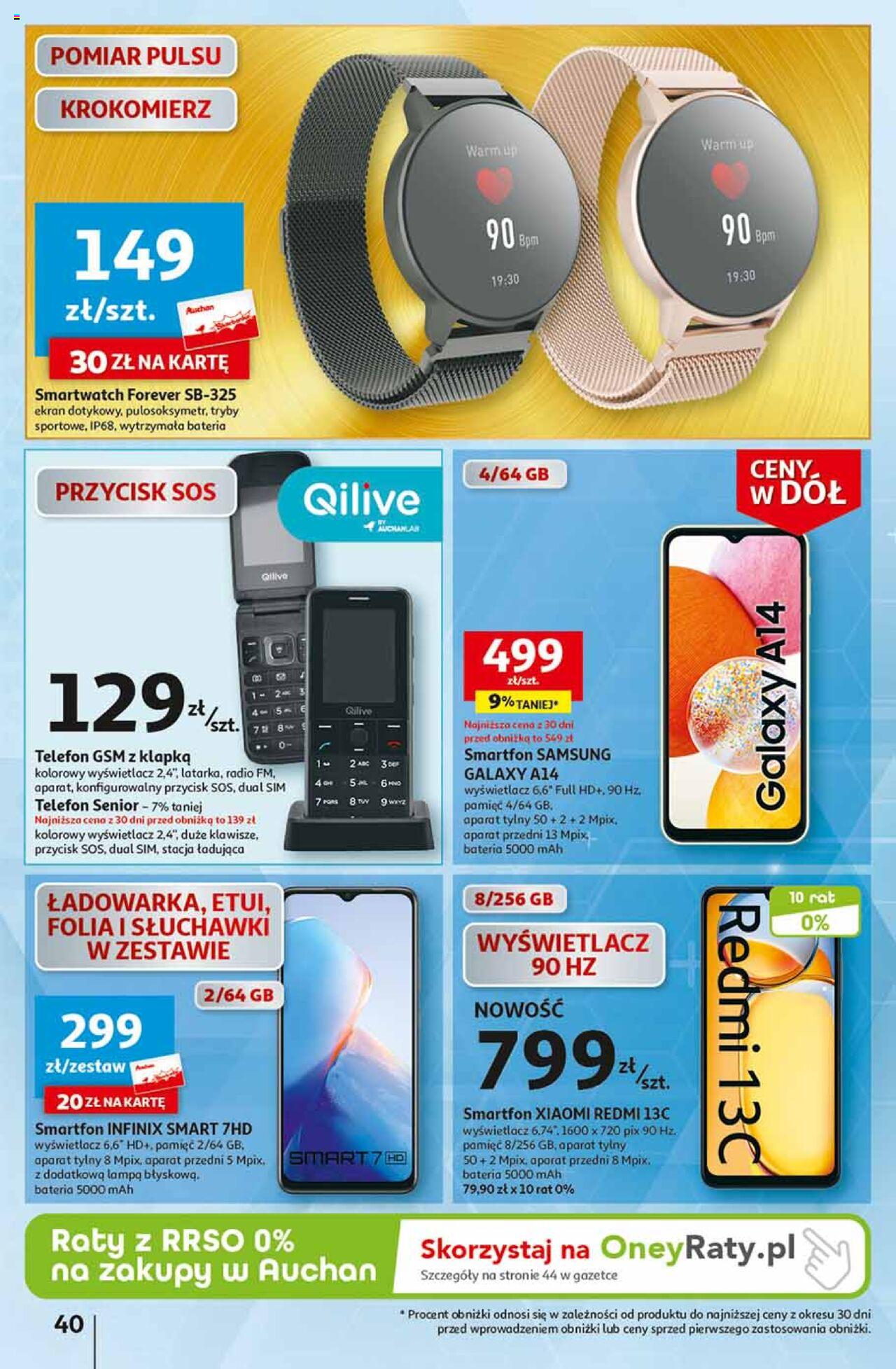 Auchan Ceny w dół Część 2 Hipermarket Gazetka ważna od 11.01.2024 do 17.01.2024 strona 38