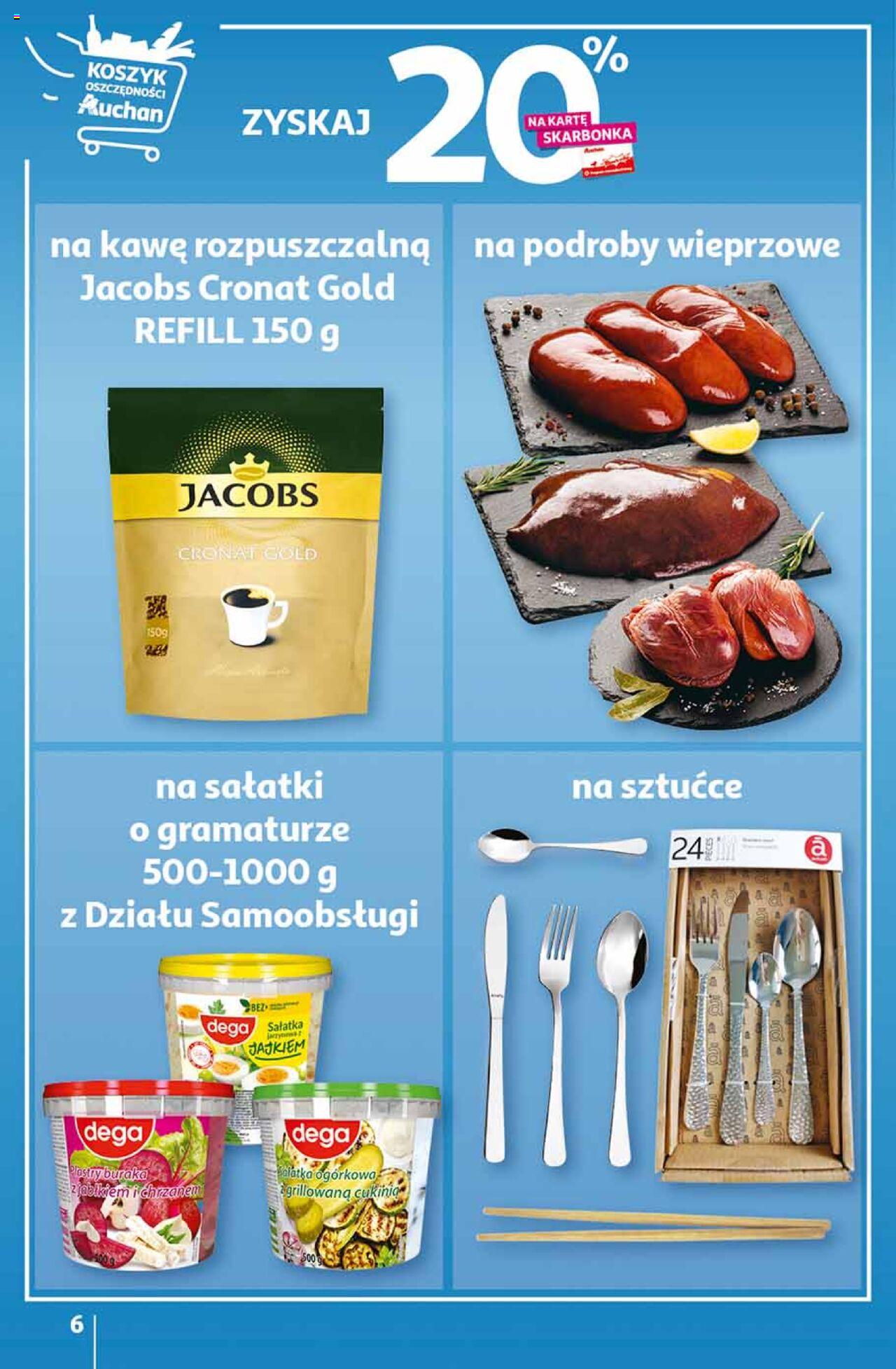 Auchan Ceny w dół Część 2 Hipermarket Gazetka ważna od 11.01.2024 do 17.01.2024 strona 6