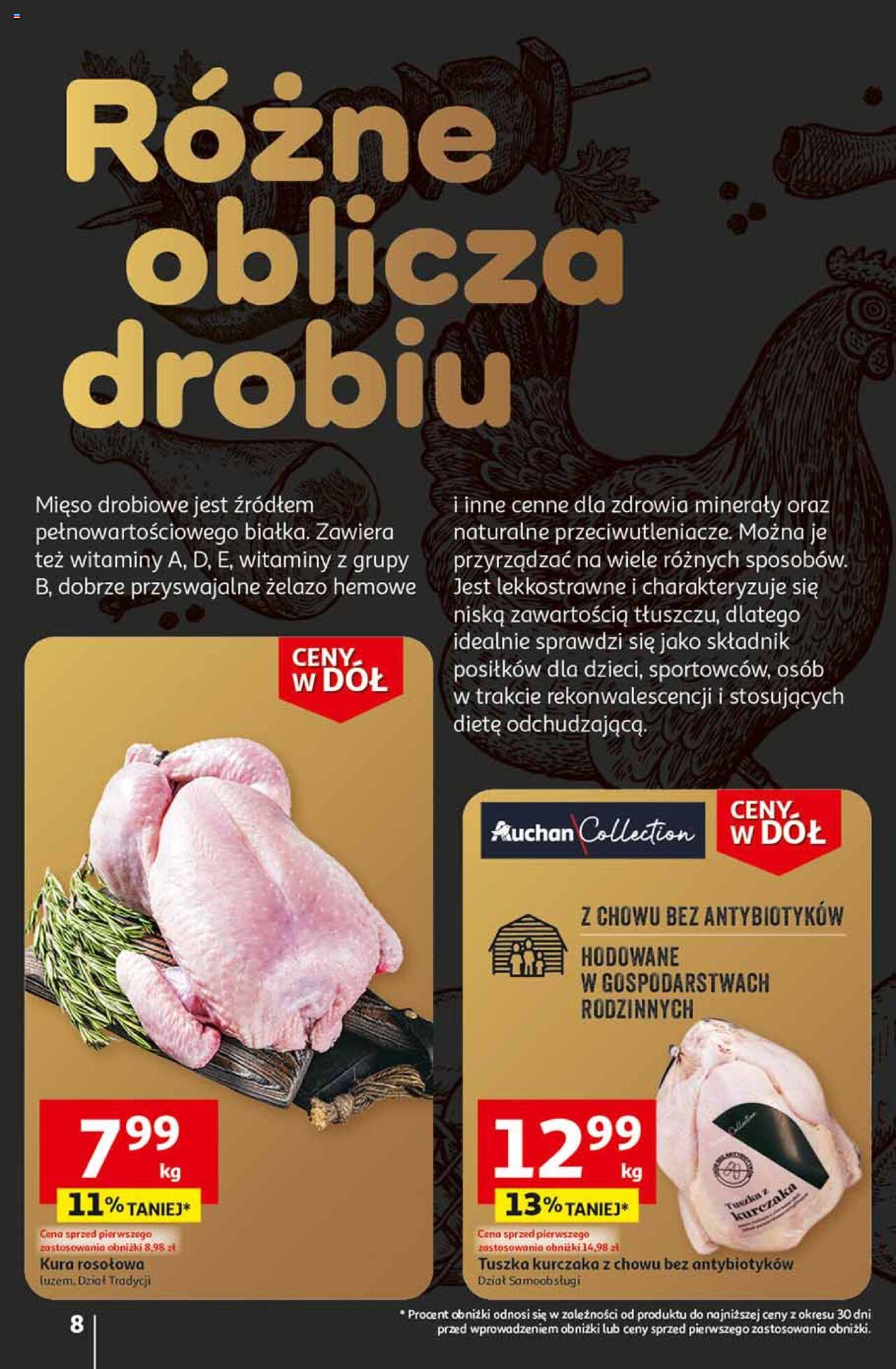 Auchan Ceny w dół Część 2 Hipermarket Gazetka ważna od 11.01.2024 do 17.01.2024 strona 8